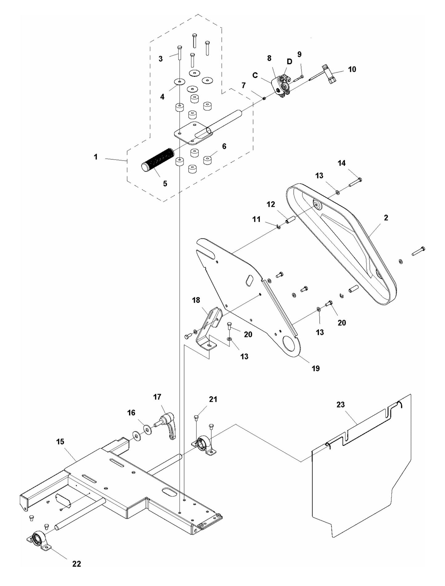 MS 360G Cutting Head Assembly Parts