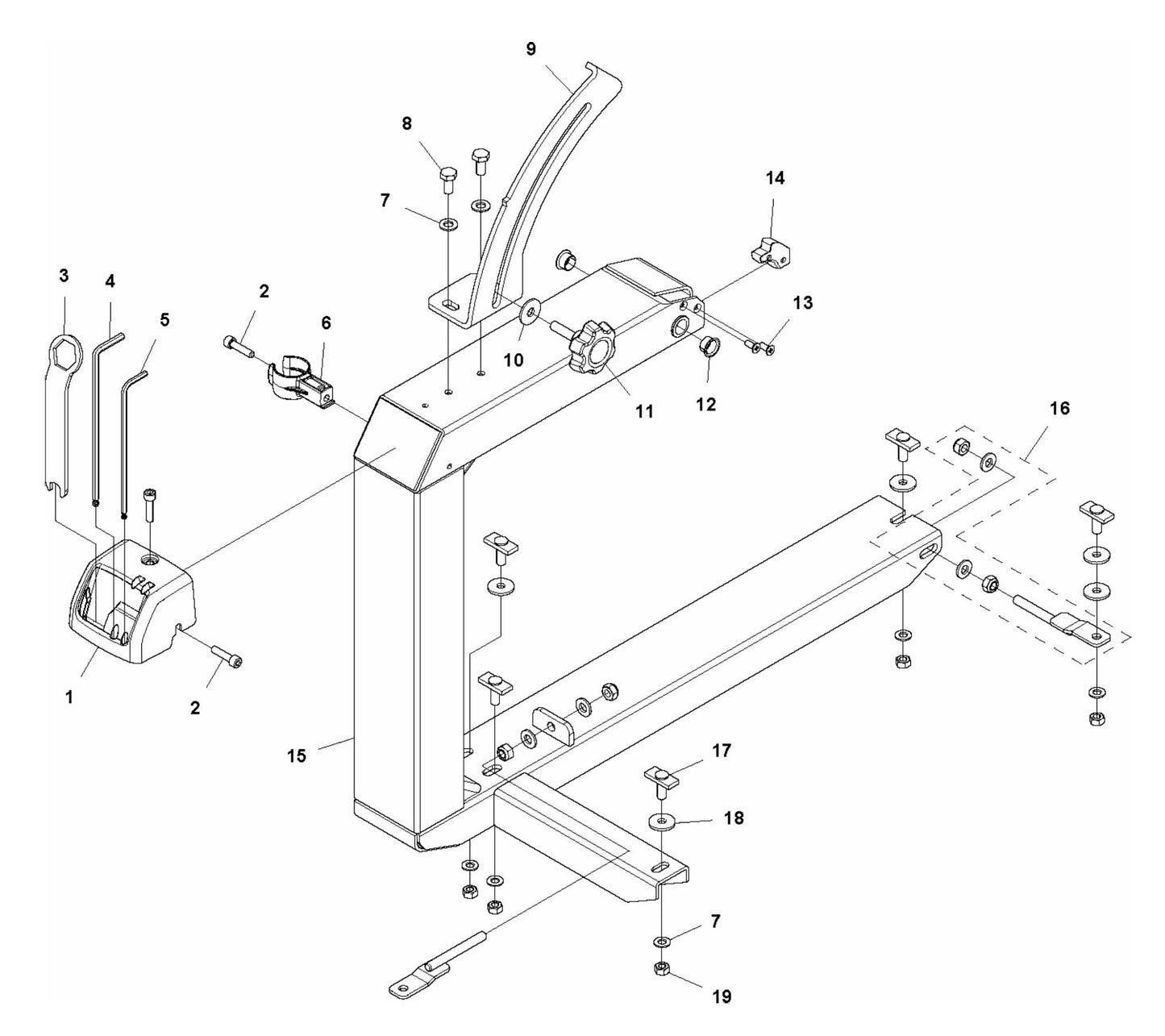 MS 360 Arm Assembly Parts
