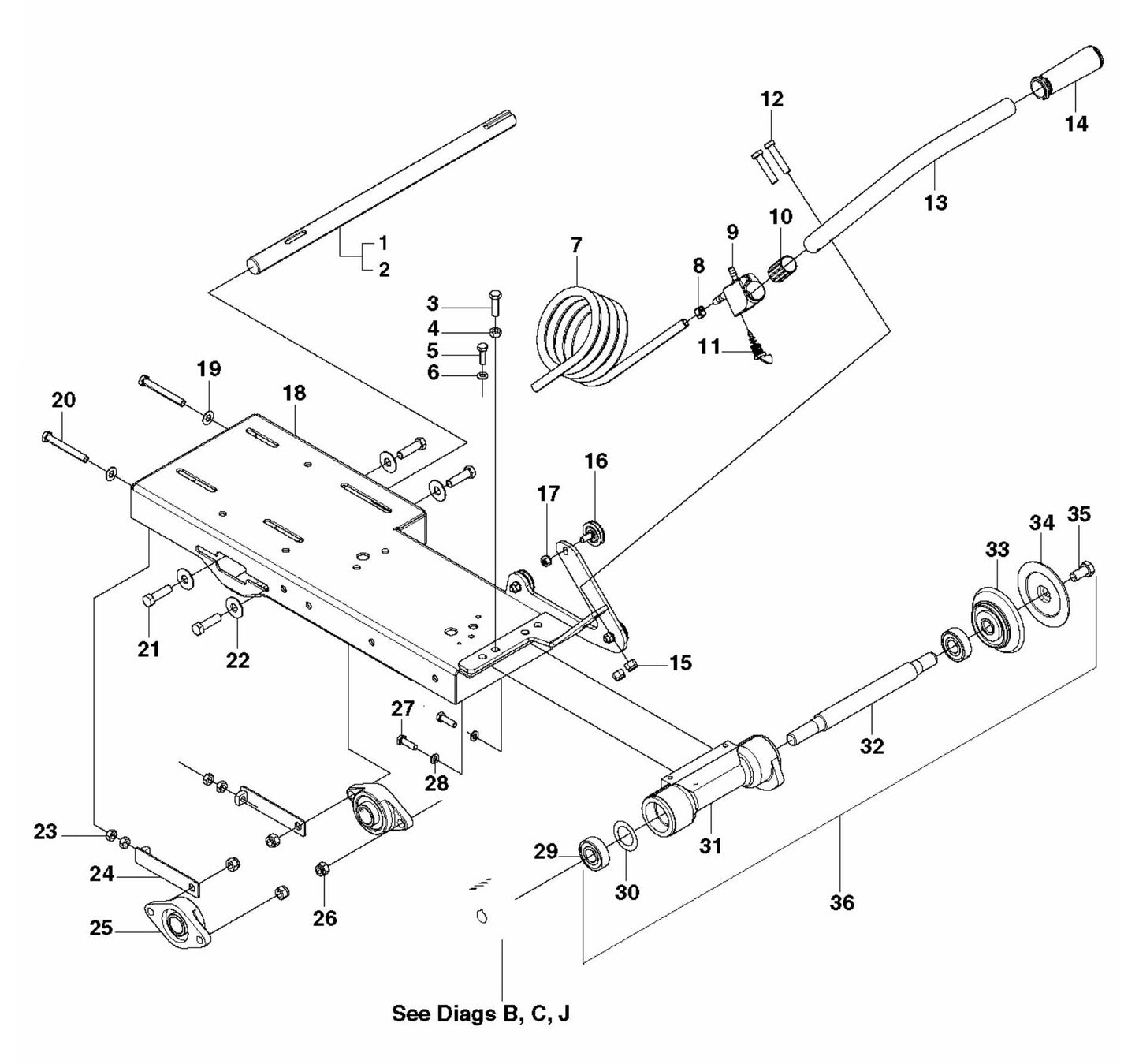 MS 510 Head Platform Assembly Parts