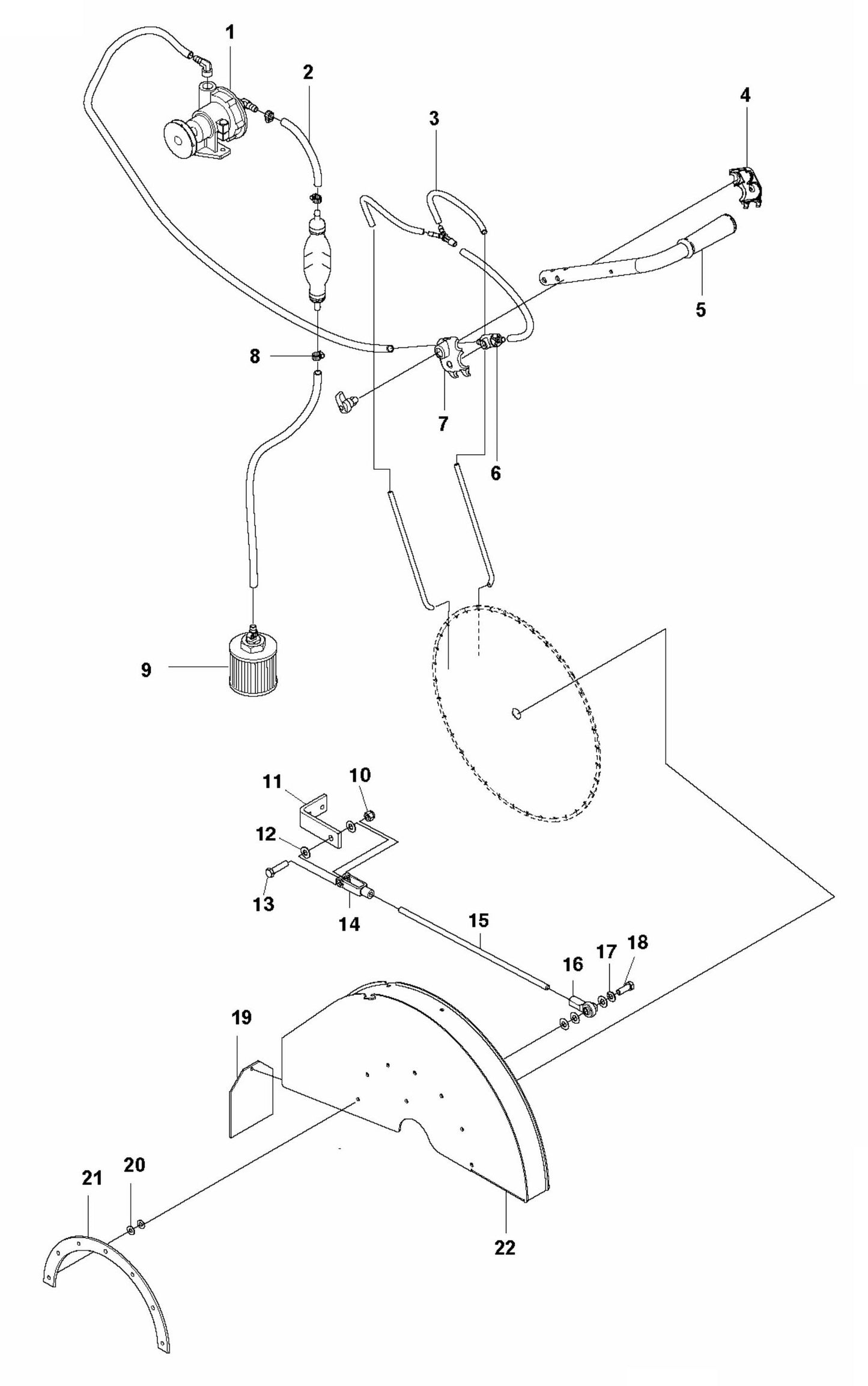 MS 610 Blade Guard Assembly Parts