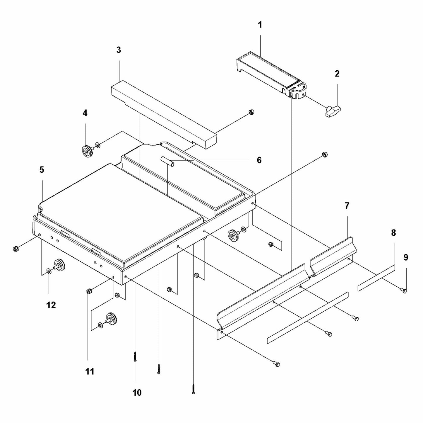 MS 610 Cart Assembly Parts