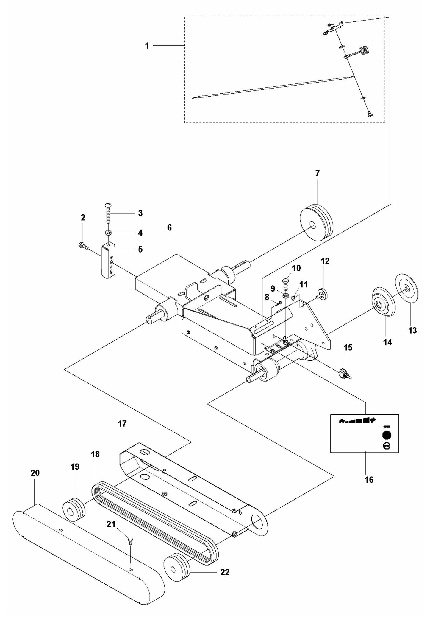 MS 610 Head Platform Assembly Parts