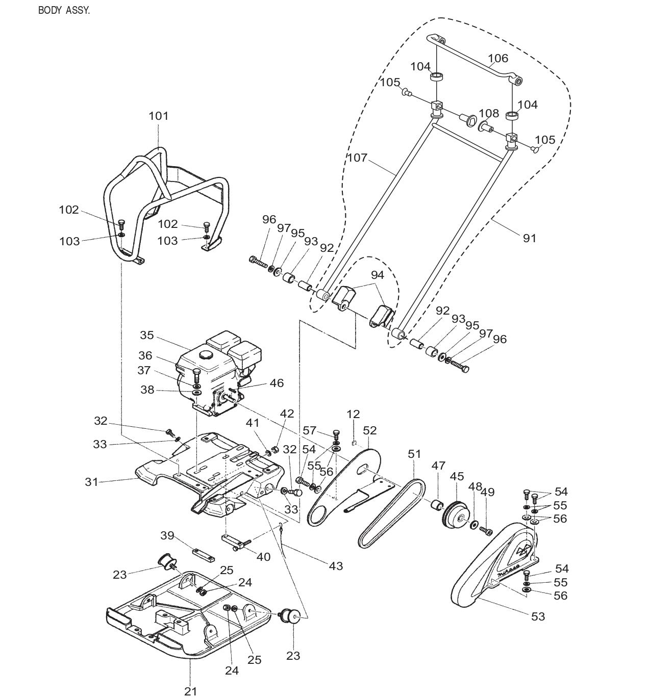 MVC88VGH/VGHW Body Assy.