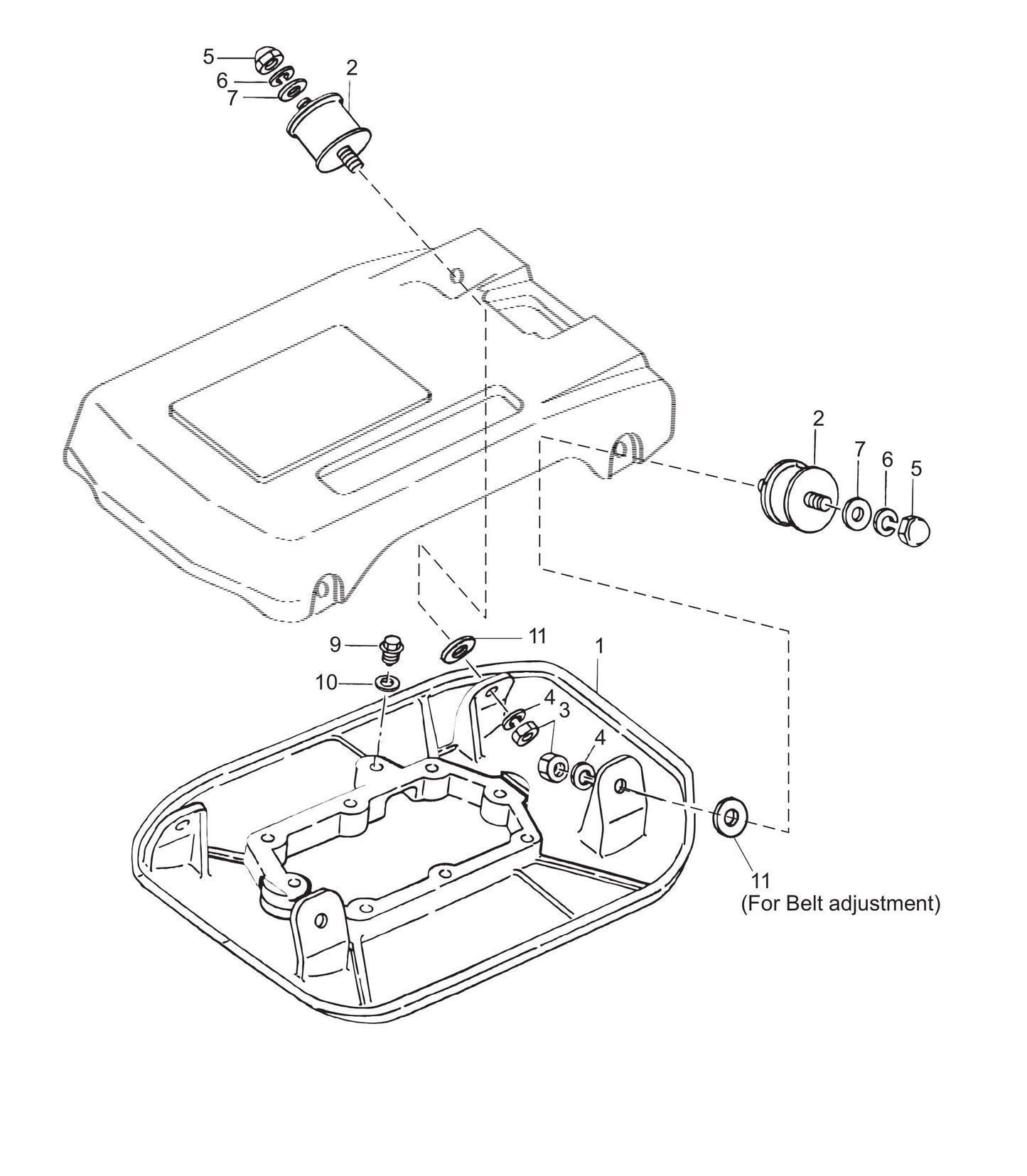 MVH120VGH Vibrating Plate Assembly Parts