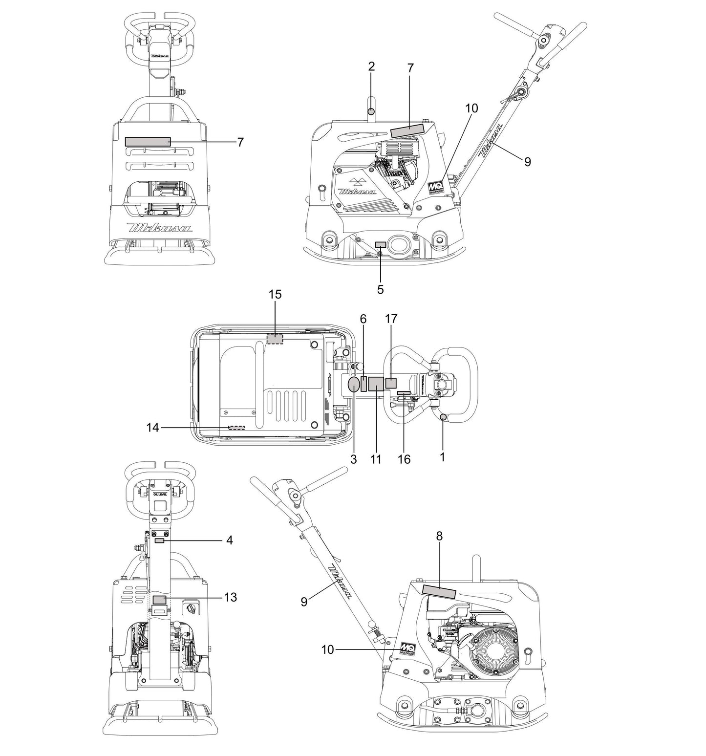 MVH128GH Nameplate And Decals Assembly Parts