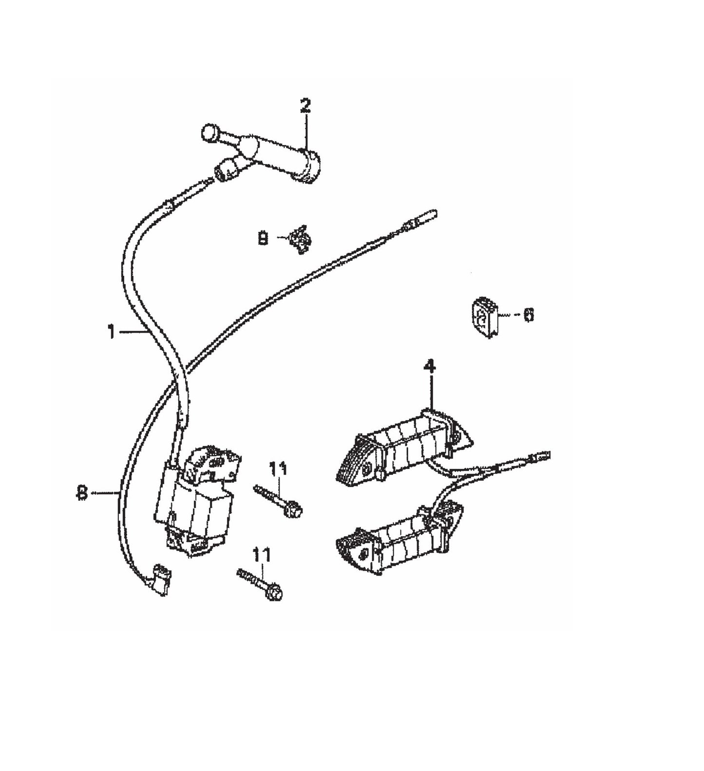 MVH200GH Honda GX240K1SMX2 Engine Ignition Coil  Assembly Parts