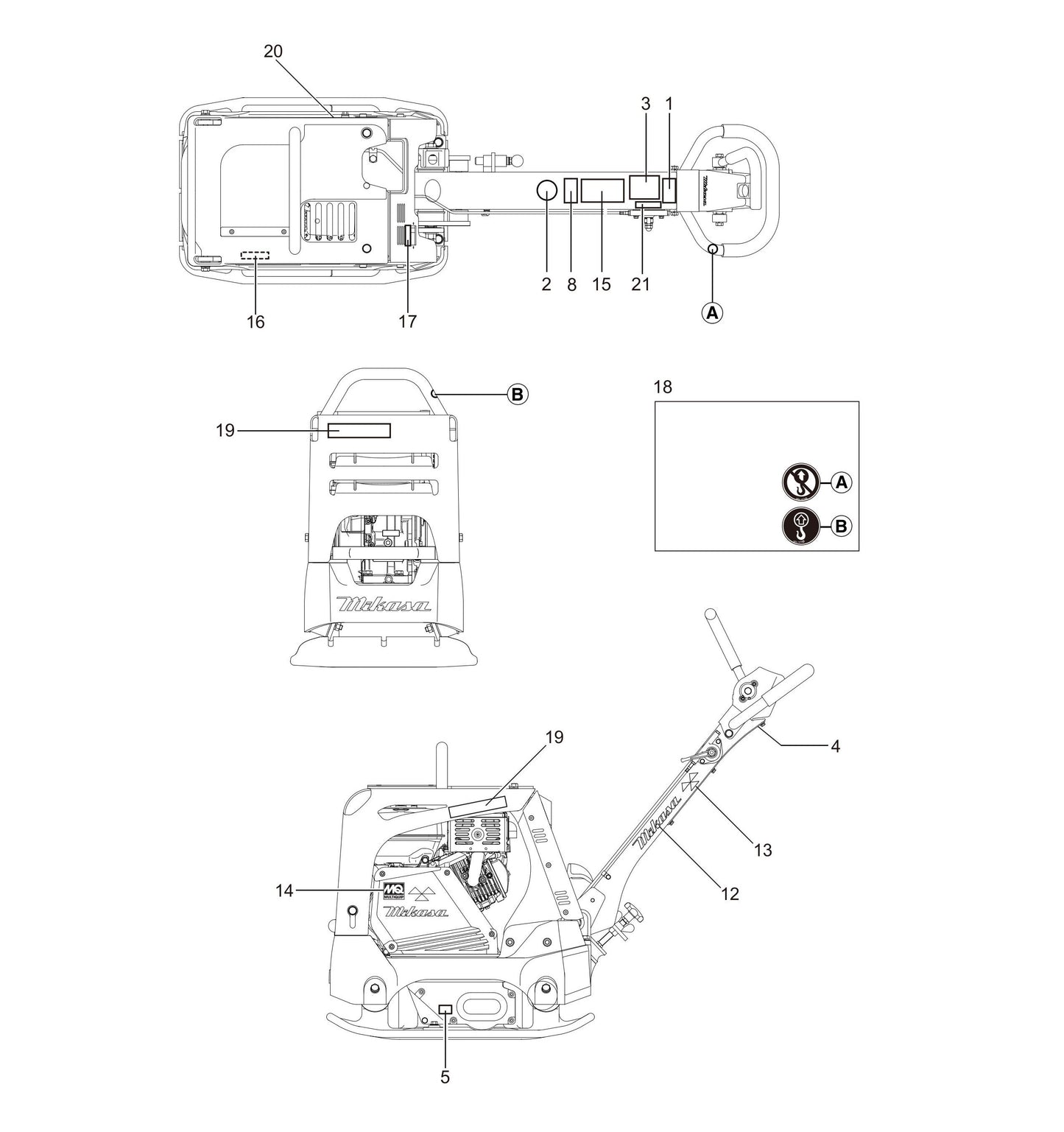 MVH208GH Nameplate And Decals Assembly Parts