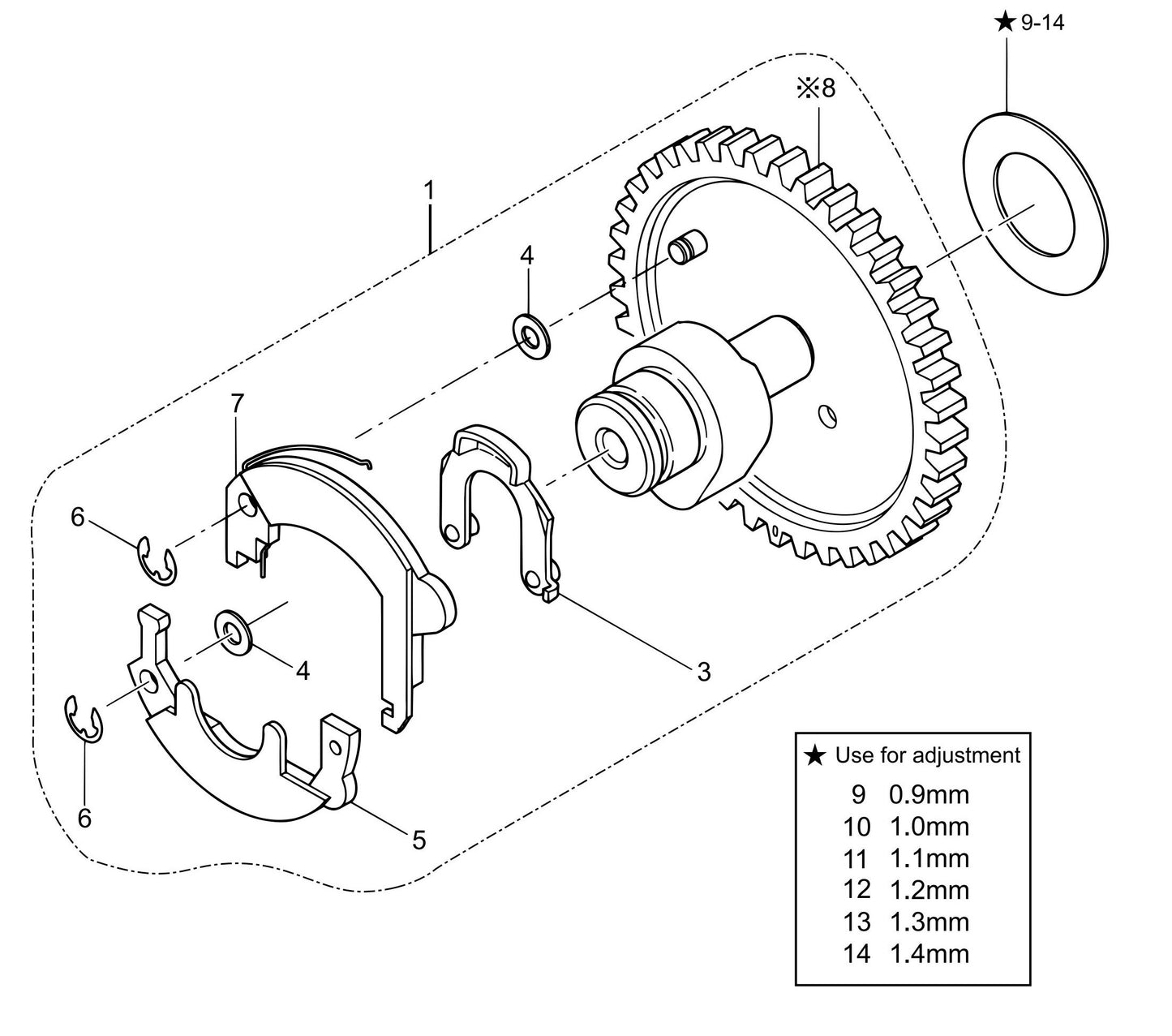 MVH308DZ HATZ 1B30 Engine Camshaft Assembly Parts