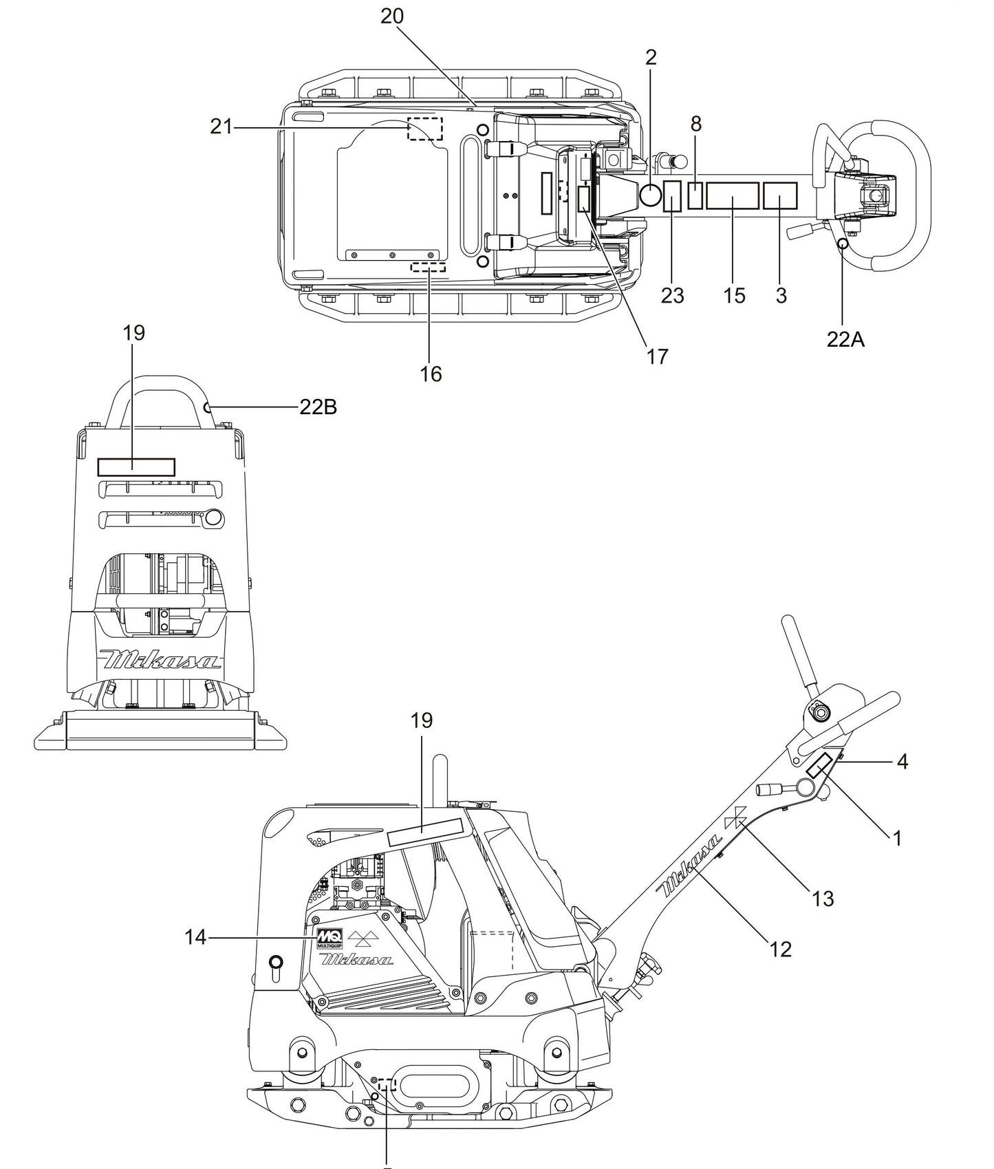 MVH308GH Nameplate And Decal Assembly Parts