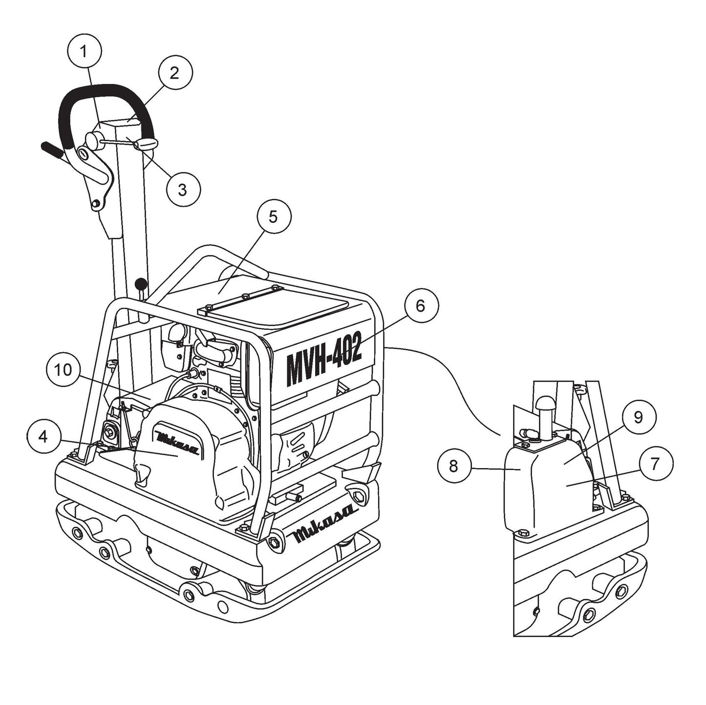 MVH402DSB Decal Placement Assembly Parts