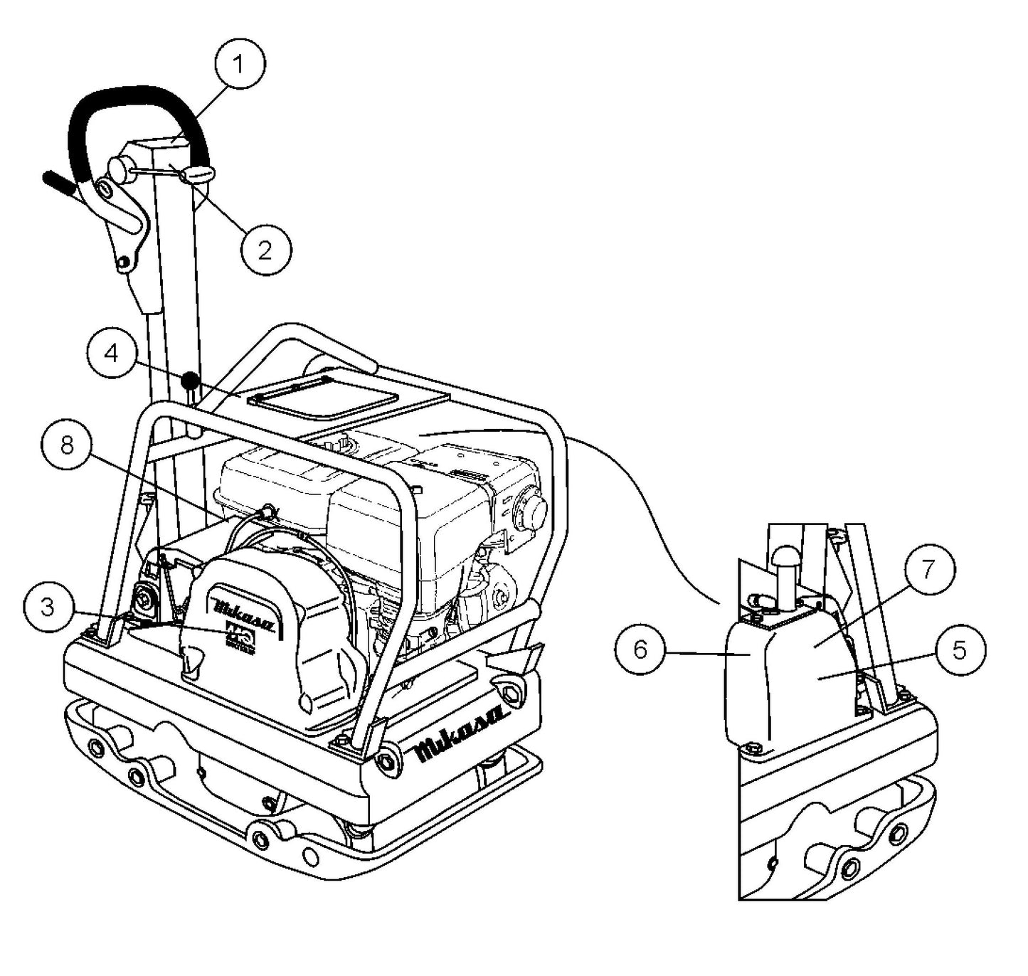 MVH402GHB Decal Placement Assembly Parts