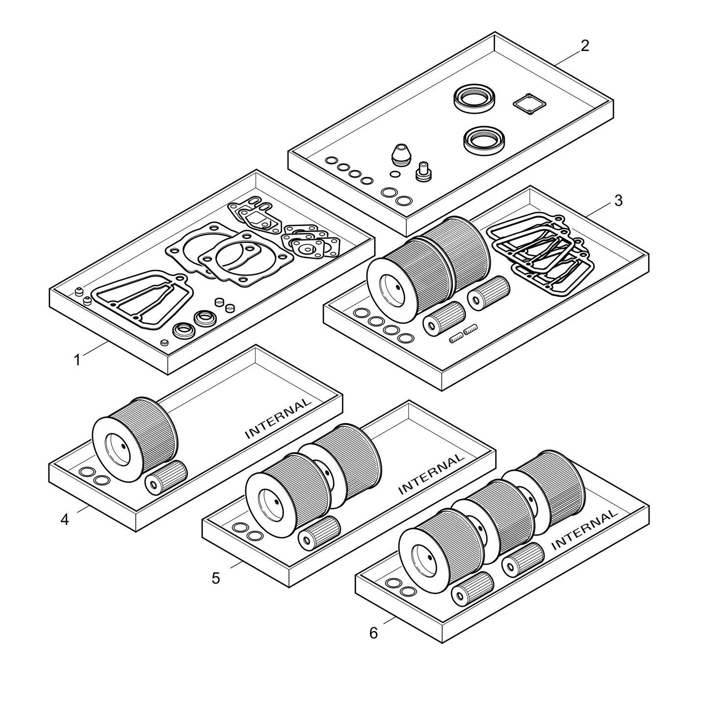 MVH408DZ HATZ 1B50 Engine Spare Parts Kit Assembly Parts