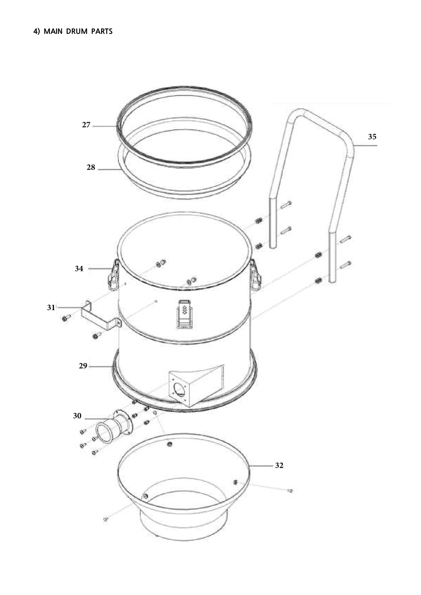CV258C Main Drum Parts