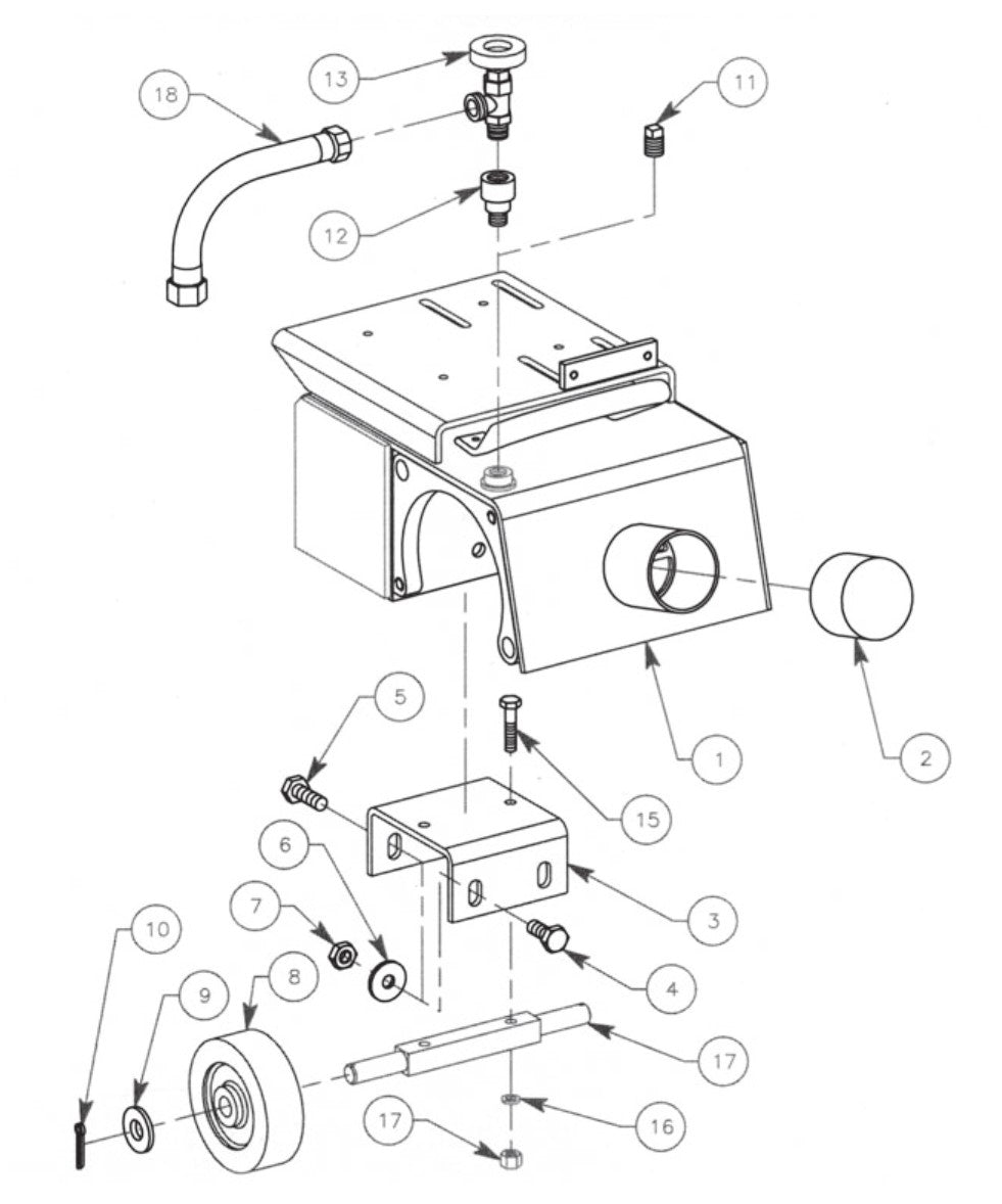 SP8E5HP50 Main Frame Assembly SP8 Series II Surface Planers (Starting With SP8/GH Serial Number 25713 ) (Starting With SP8/E5HP Serial Number 25572 ) Parts By General Equipment