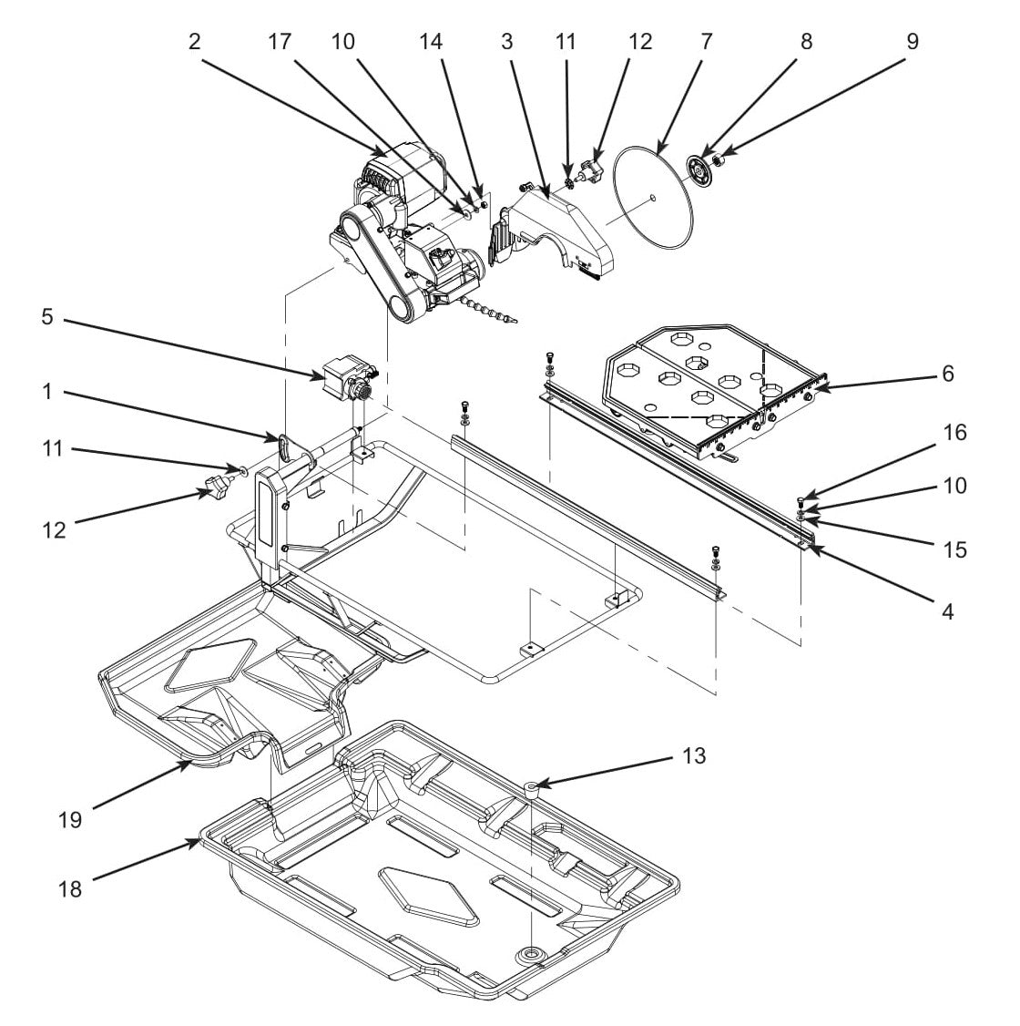 CTC1020XL Main Assembly Parts By Norton Clippers