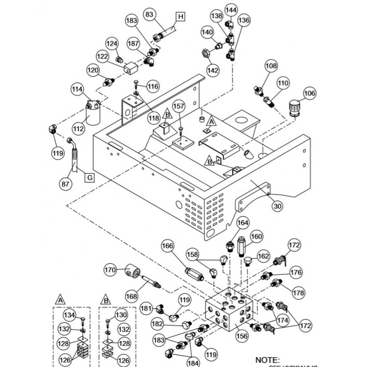 AR13HA-R RIDE-ON ROLLER — Manifold And Hydraulic Oil Filter Assembly Parts By Multiquip
