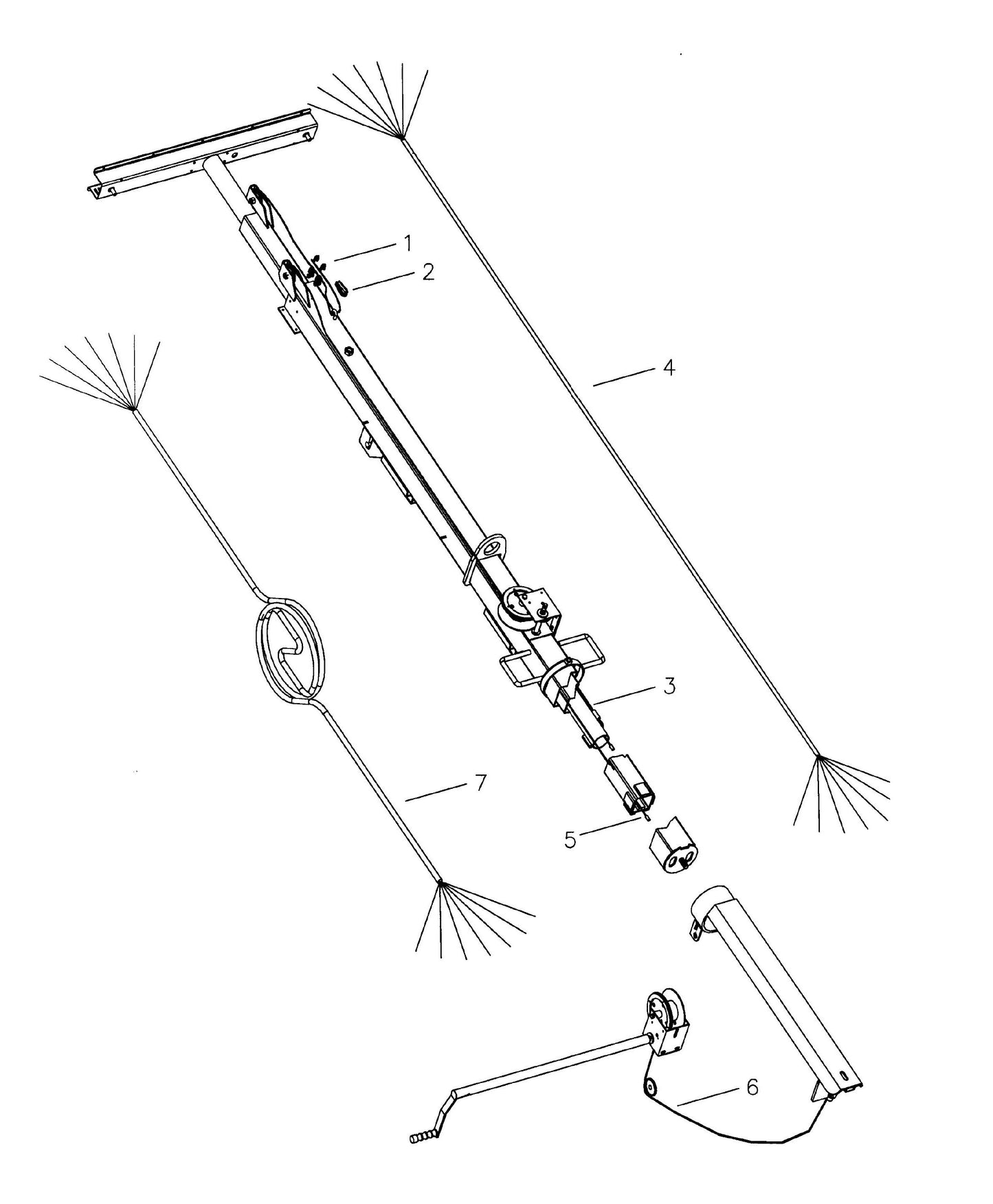 Maxi-Lite 15330 and 20330-Manual Winch Tower Cable Routing Parts By Allmand