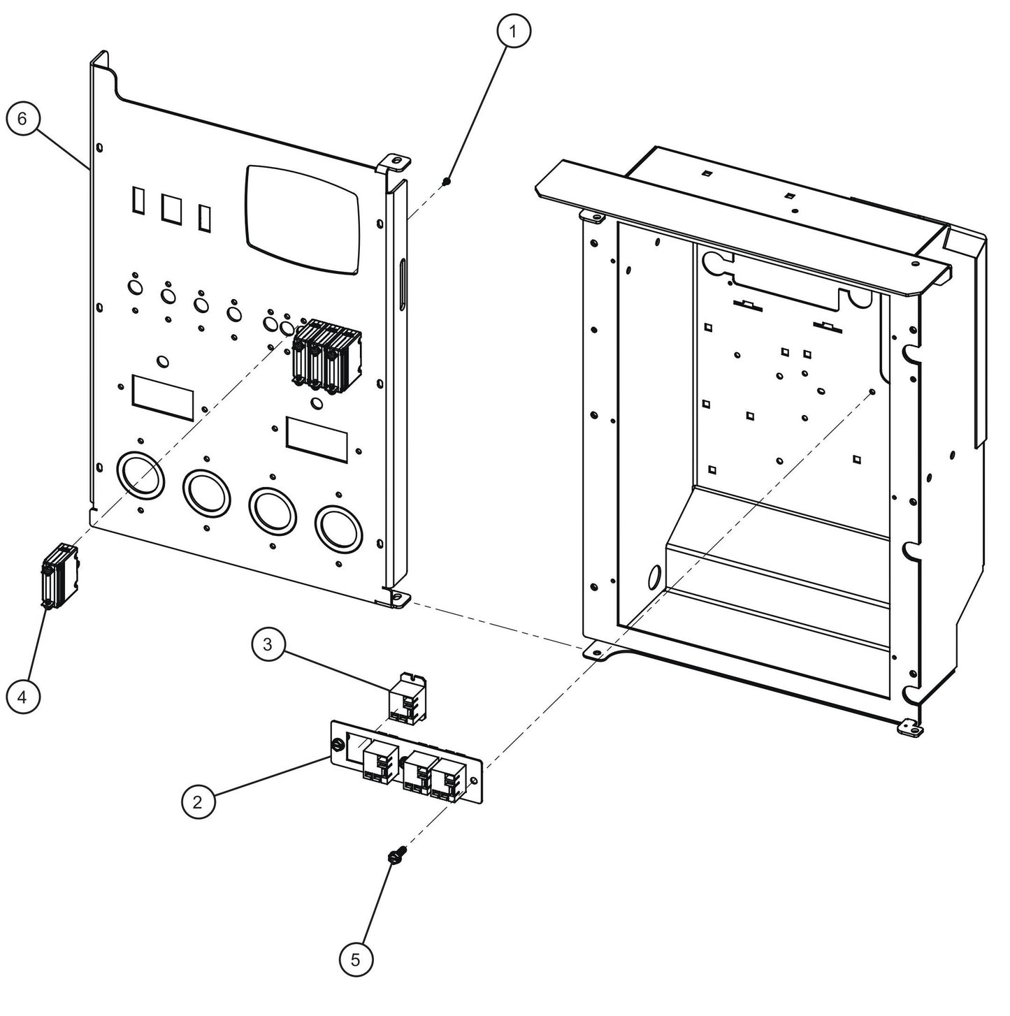 Maxi-Lite (SN 11-001672 to 11-999999) 4-Light Switches with Zettler Relays Assembly Parts by Allmand