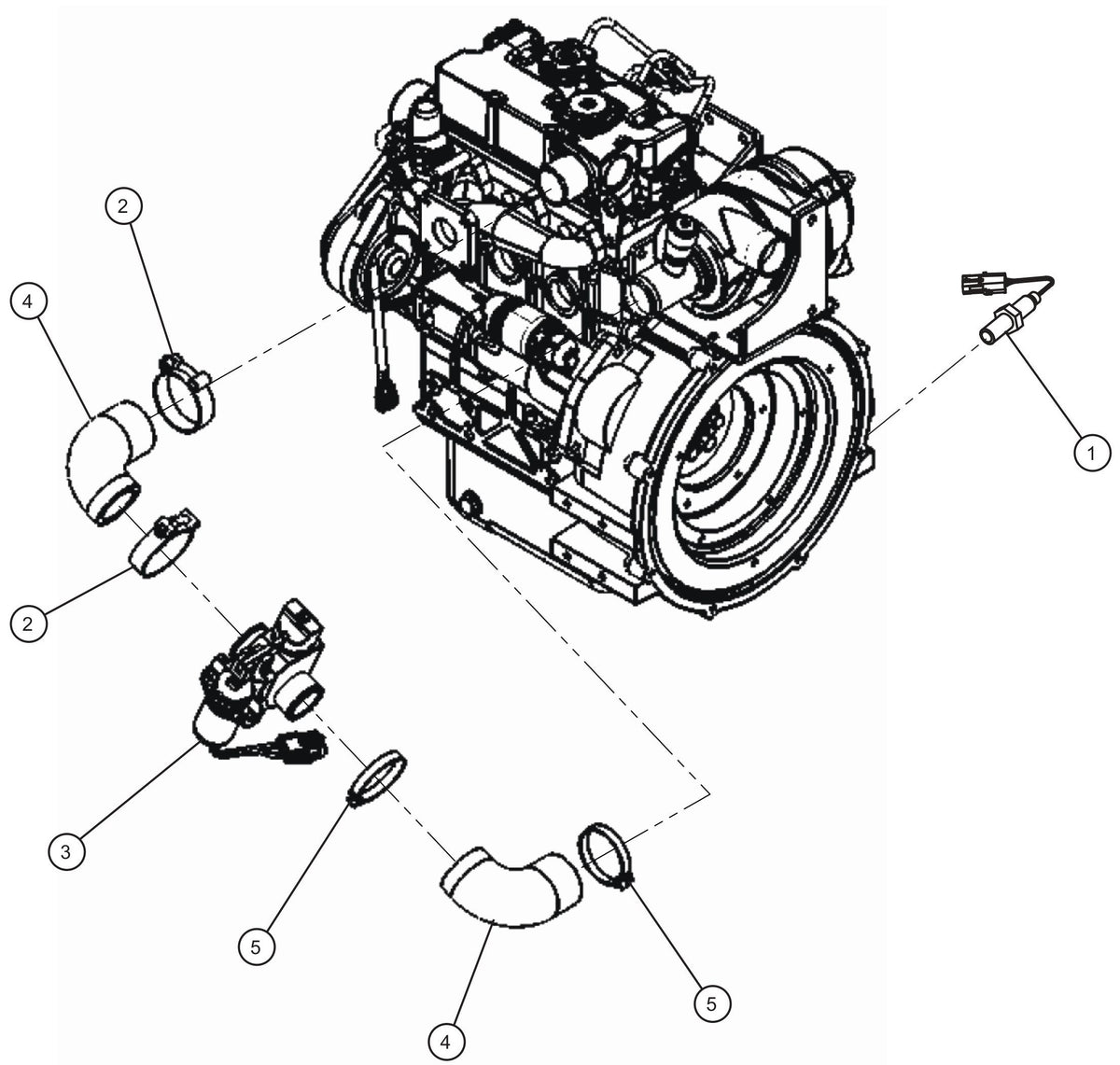 Maxi-Lite (SN 11-001672 to 11-999999) CAT C1.1 Engine Shocker Group (1 of 2) Assembly Parts by Allmand