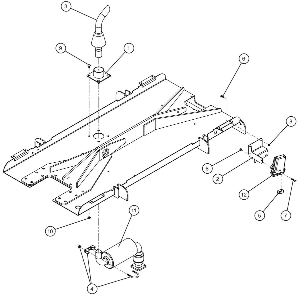 Maxi-Lite (SN 11-001672 to 11-999999) CAT C1.5 Turbo Engine Group (4 of 4) Assembly Parts by Allmand