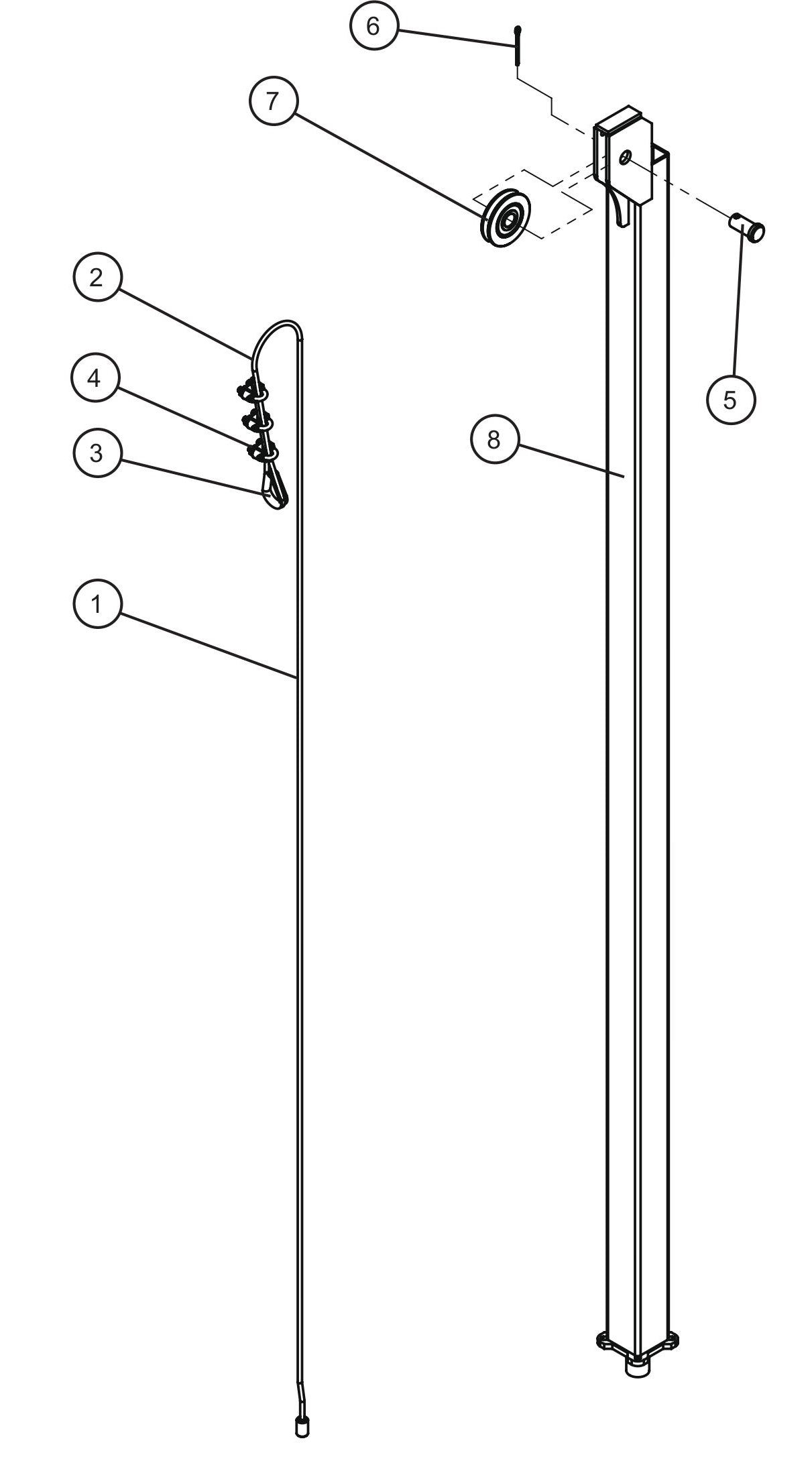LD Series Maxi-Lite II-Vertical Tower Old Style (5 of 5) Assembly Parts By Allmand