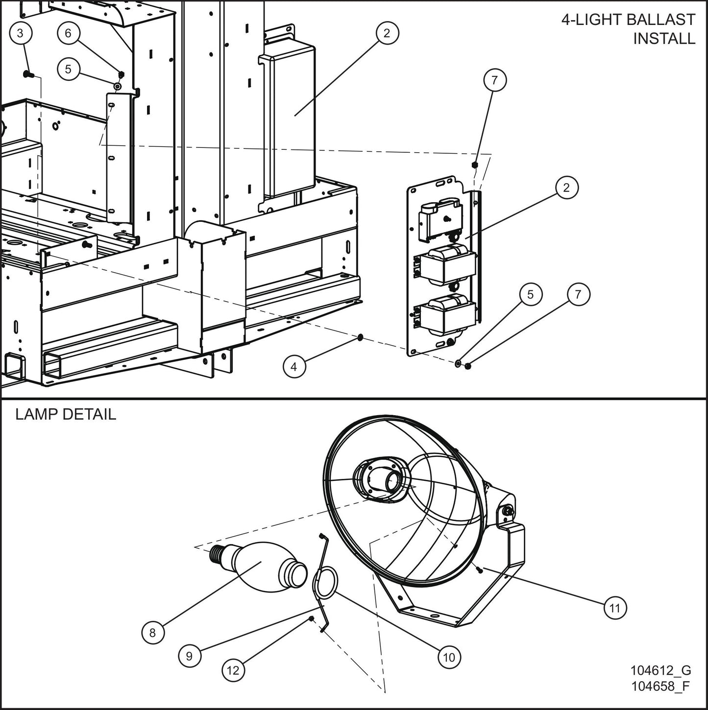 V-Series Maxi-Lite II 1000W Lamps w/ 50Hz 120V Ballast Boxes (1 of 2) Assembly Parts By Allmand