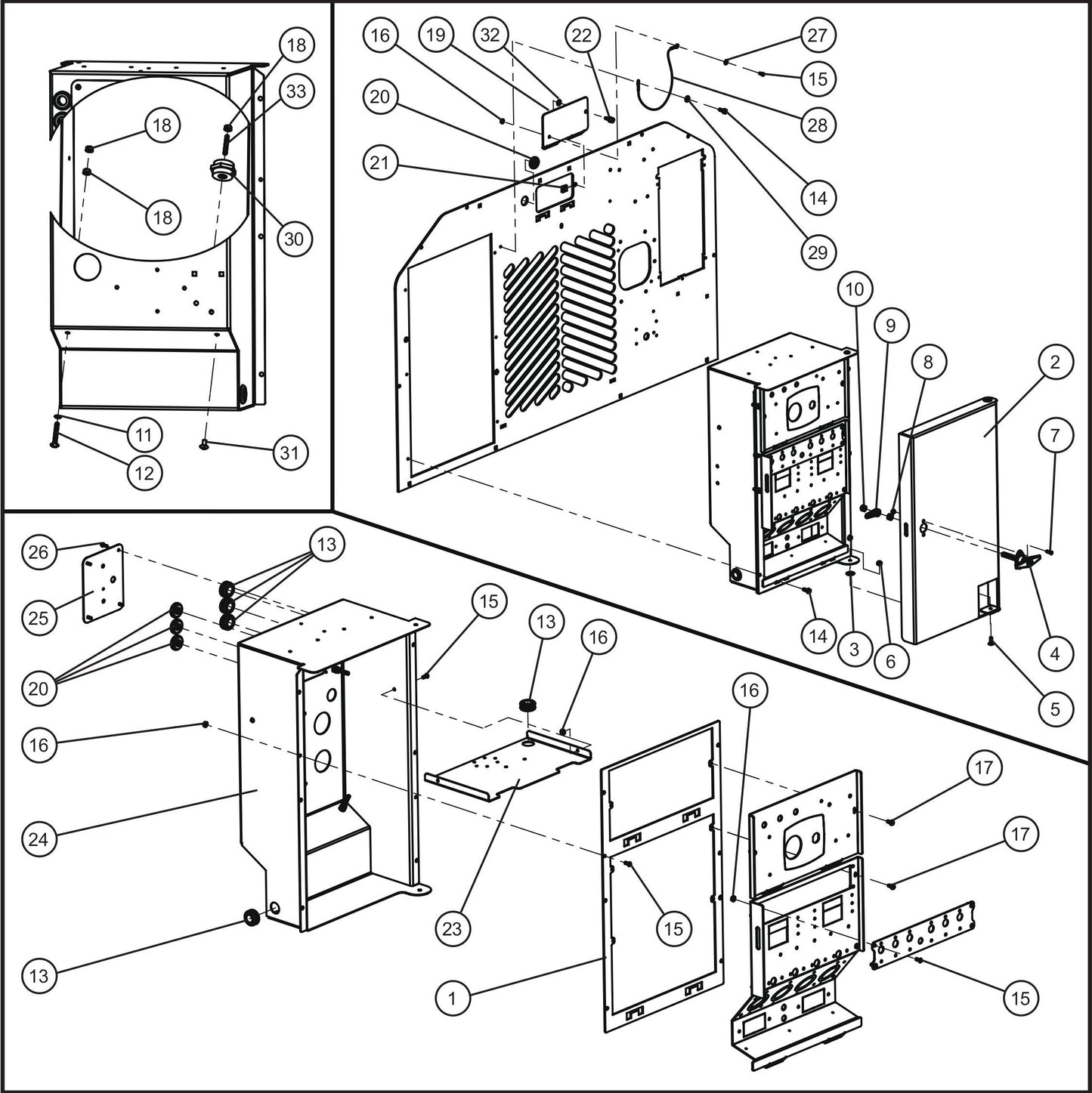 V-Series Maxi-Lite II Control Box Assembly Parts By Allmand