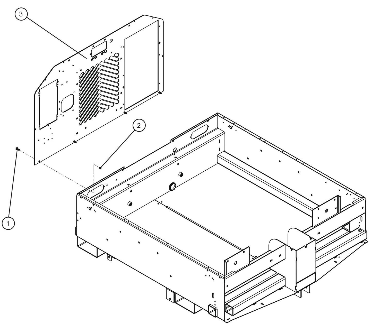 LD Series Maxi-Lite II-Rear Panel Options Assembly Parts By Allmand