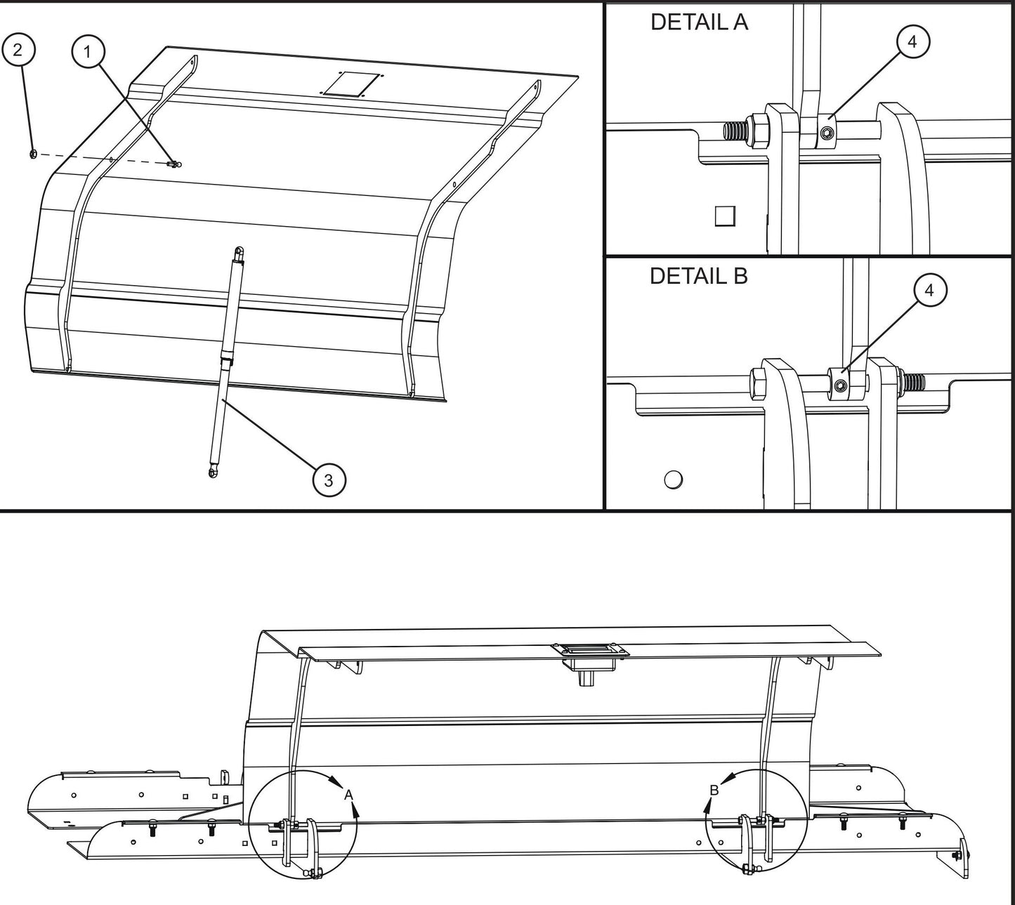 LD Series Maxi-Lite II-Outer Shell and Door Group (2 of 3) Assembly Parts By Allmand