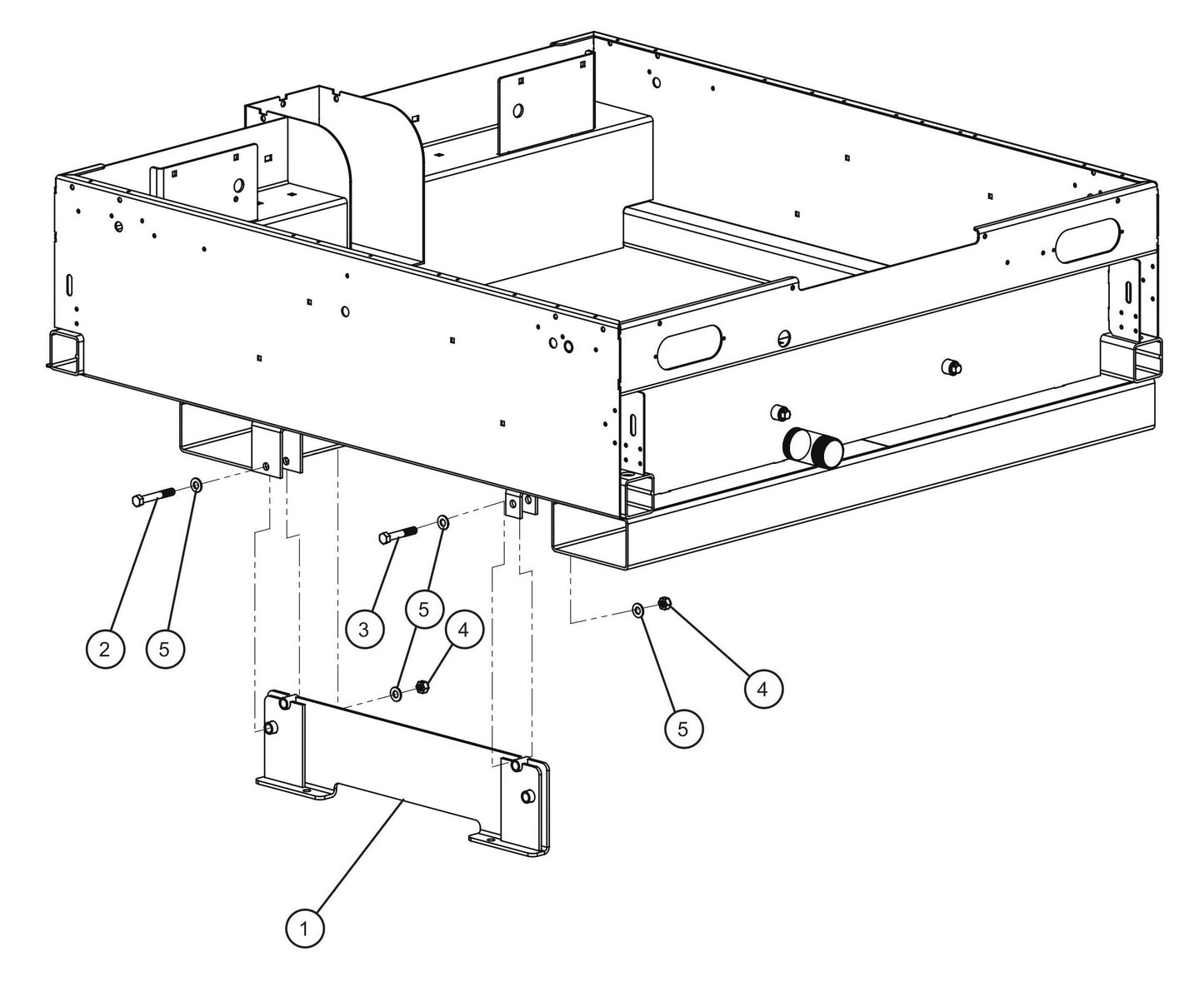Maxi-Lite (SN 11-001672 to 11-999999) Skid Mount Assembly Parts by Allmand