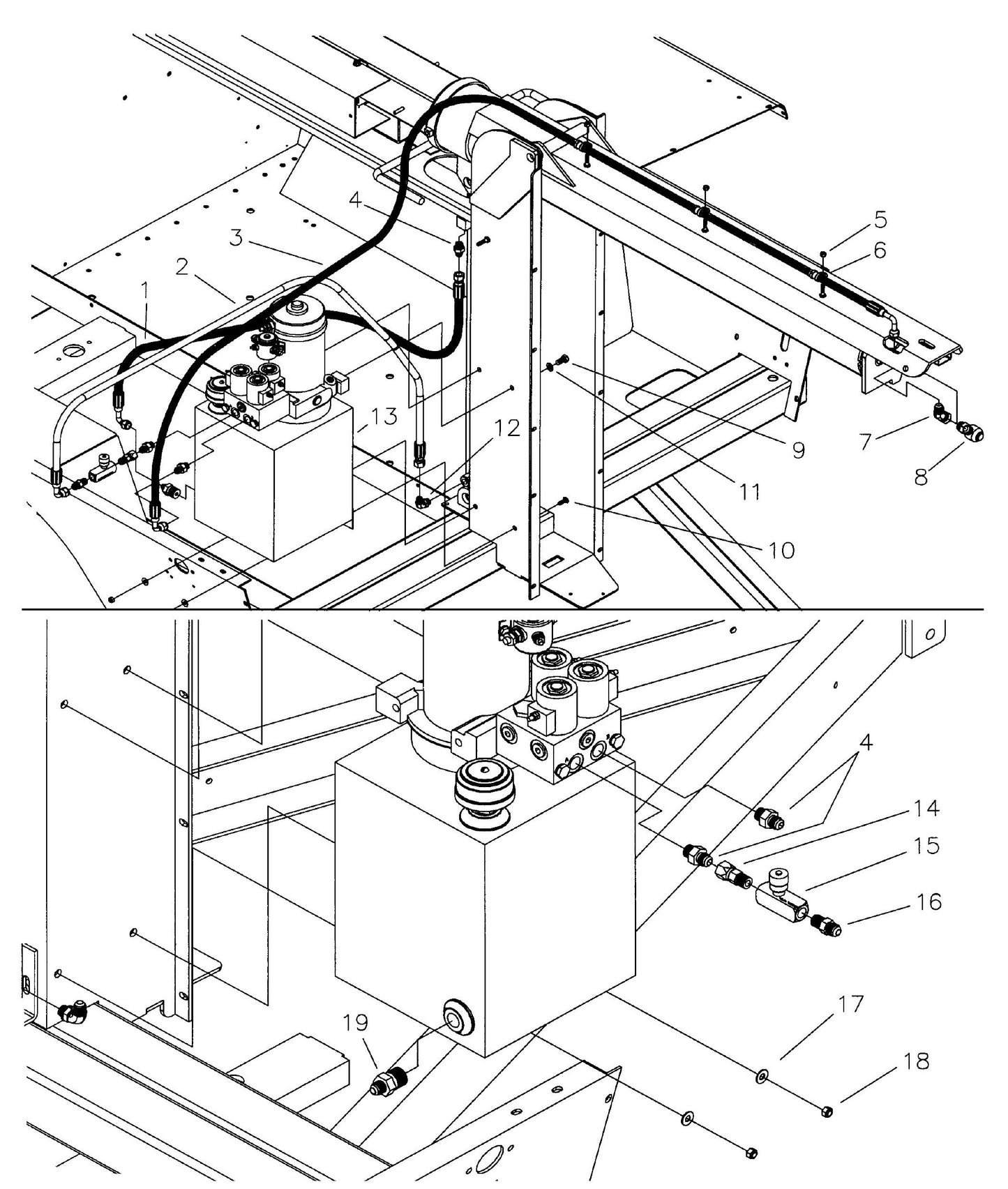 Maxi-Lite 15330 and 20330-Hydraulic Tank Assembly Parts By Allmand