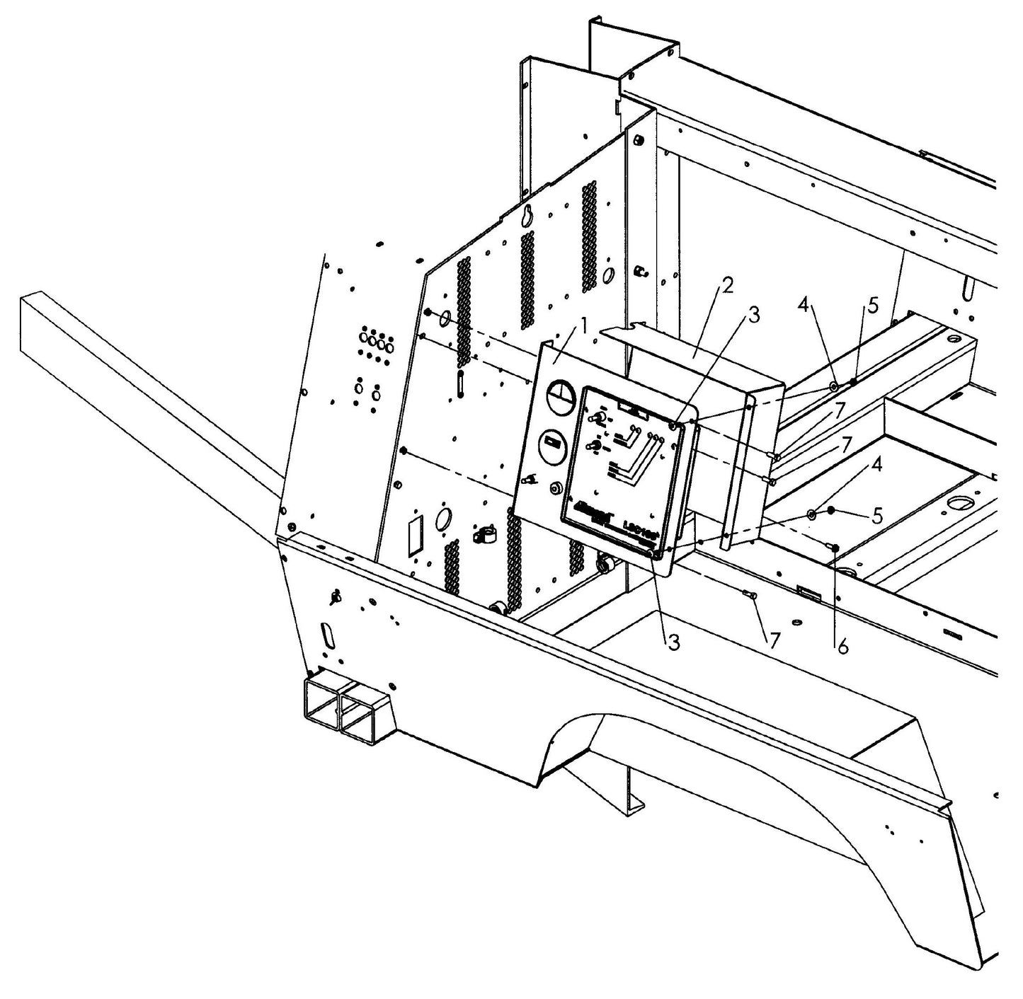 V-Series Maxi-Lite 15-20KW 4-Light AC Gauge Panel And LSC 100 Controller Panel Assembly Parts By Allmand