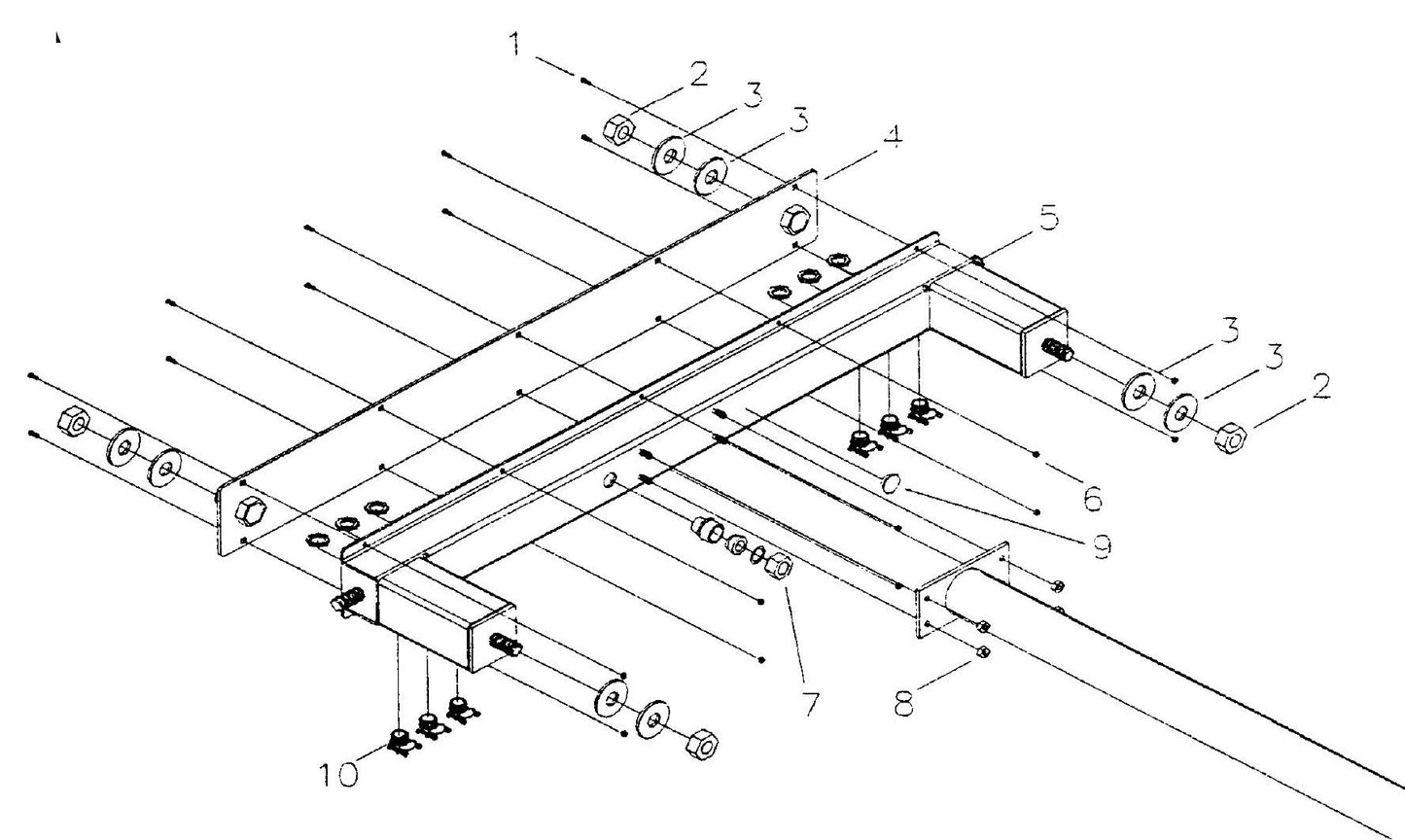 Maxi-Lite Hydraulic Tower 6-Light/Light Bar Assembly Parts By Allmand