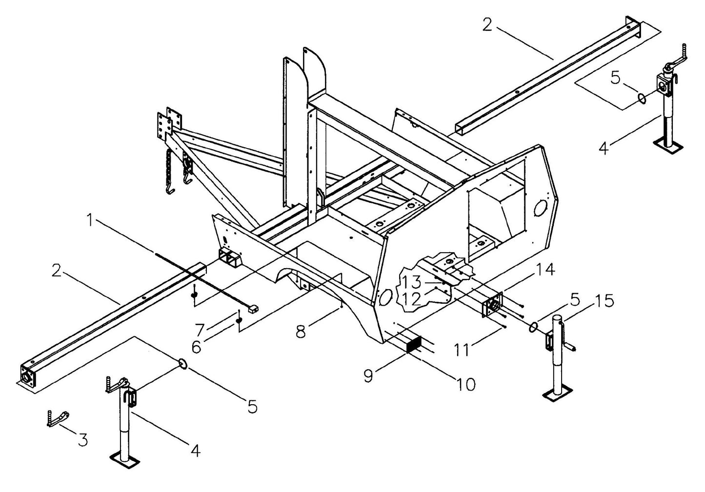 Maxi-Lite Hydraulic Tower-Outriggers and Rear Jack Assembly Parts By Allmand