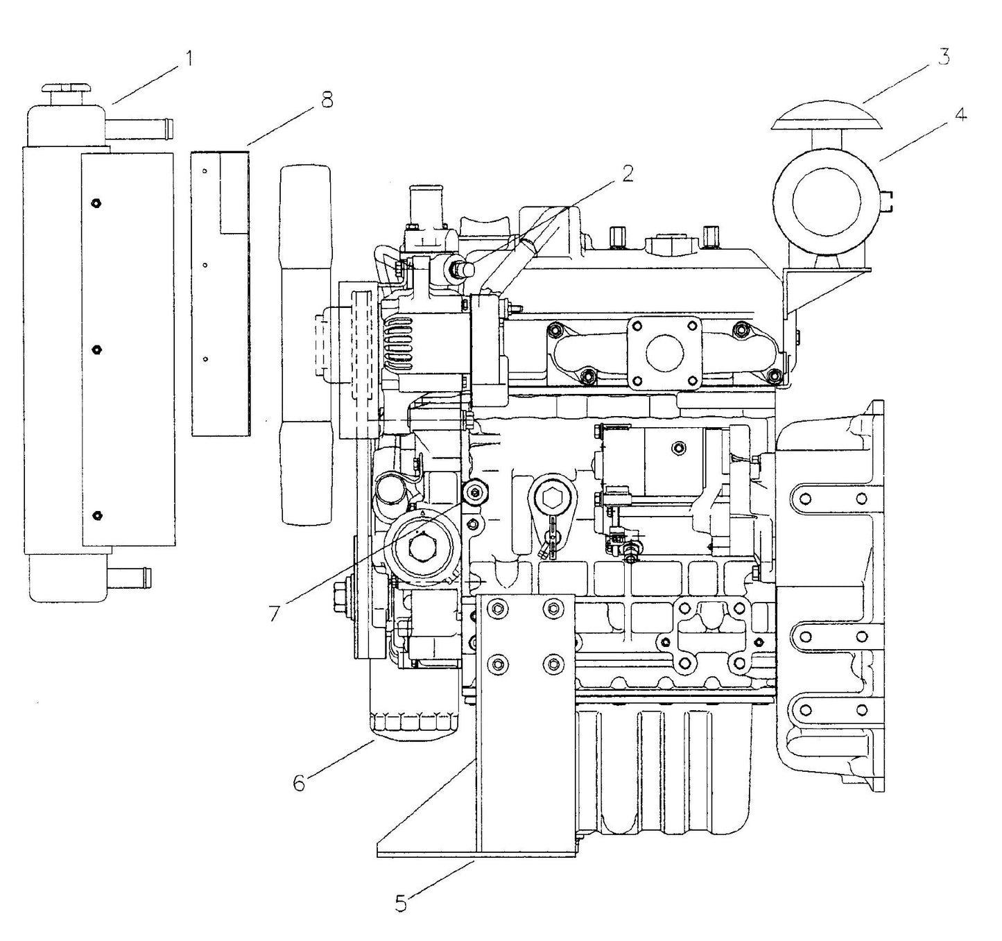 Maxi-Lite Hydraulic Tower-Kubota Engine Assembly Parts By Allmand