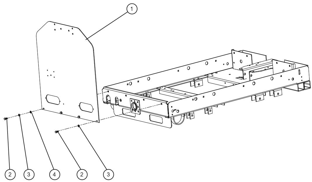 V Series Night-Lite Pro II Mobile Platform Rear Panel Parts By Allmand
