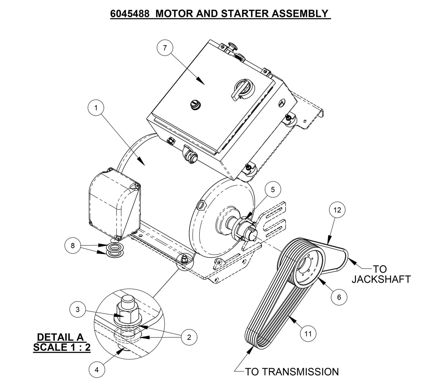 CC4120 /30EXL-3 Motor and Starter Assembly