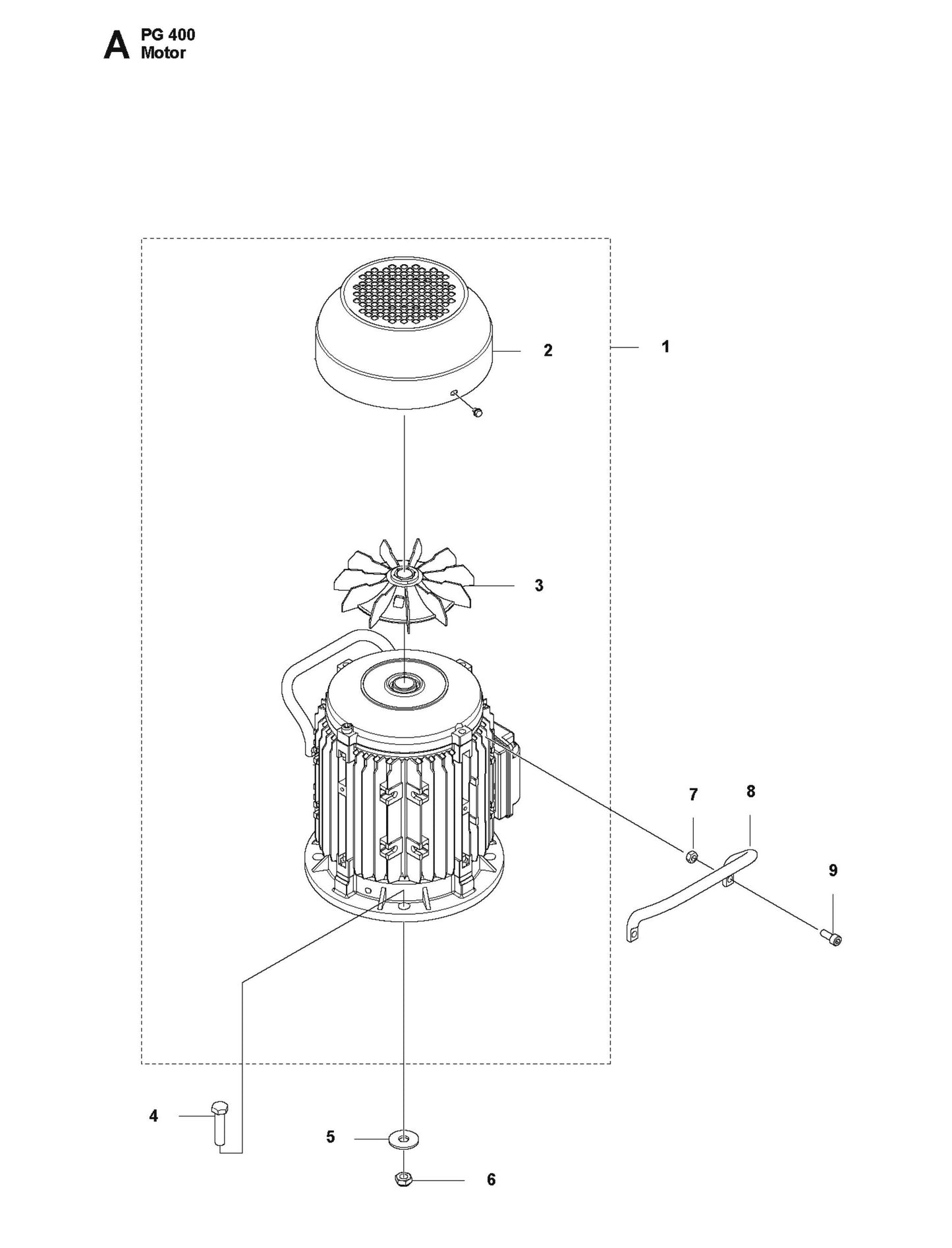 Motor Parts For PG 400 v.4 By Husqvarna