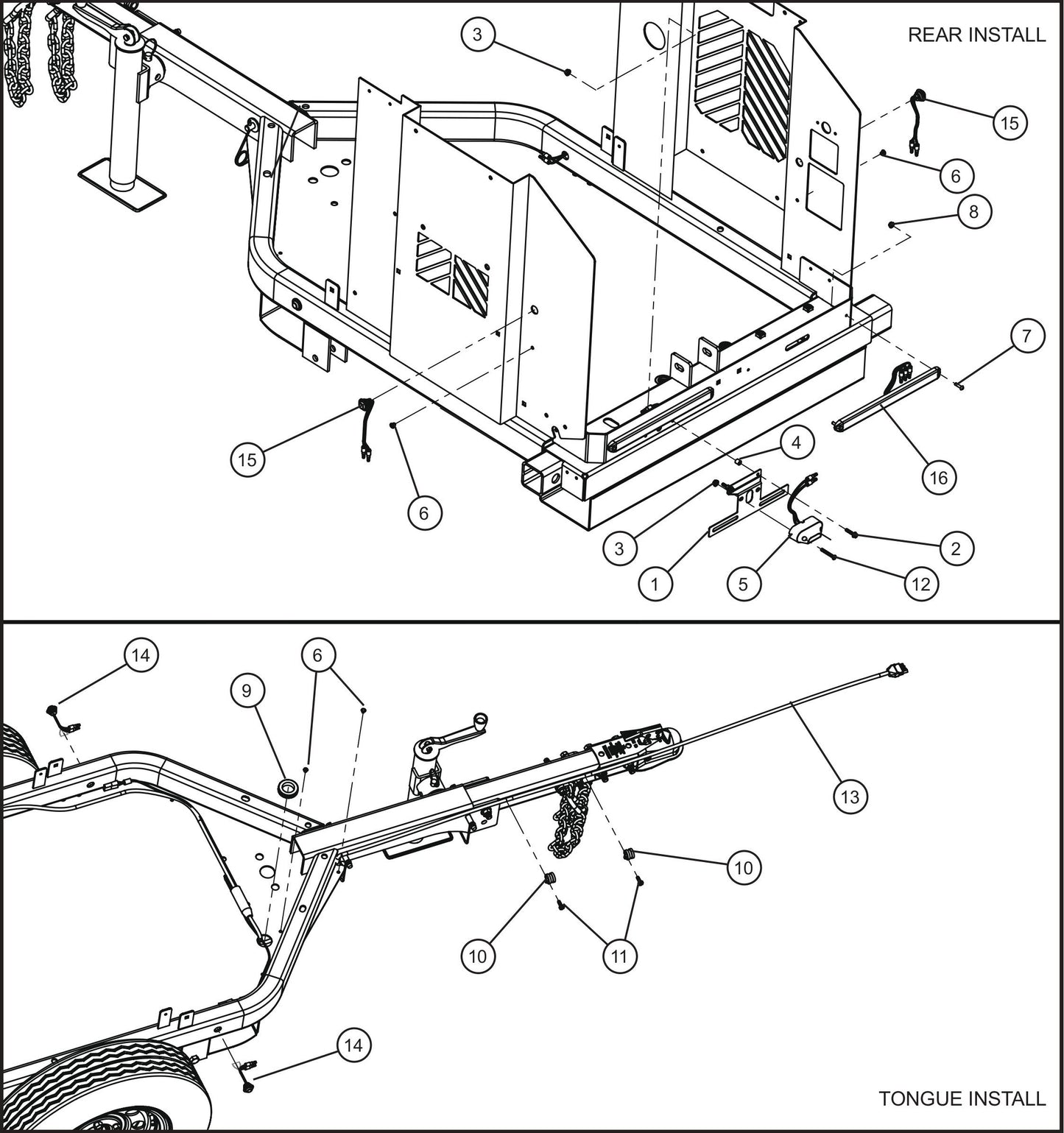 GR Series 6kW Night-Lite - Trailer Lighting Assembly Parts By Allmand