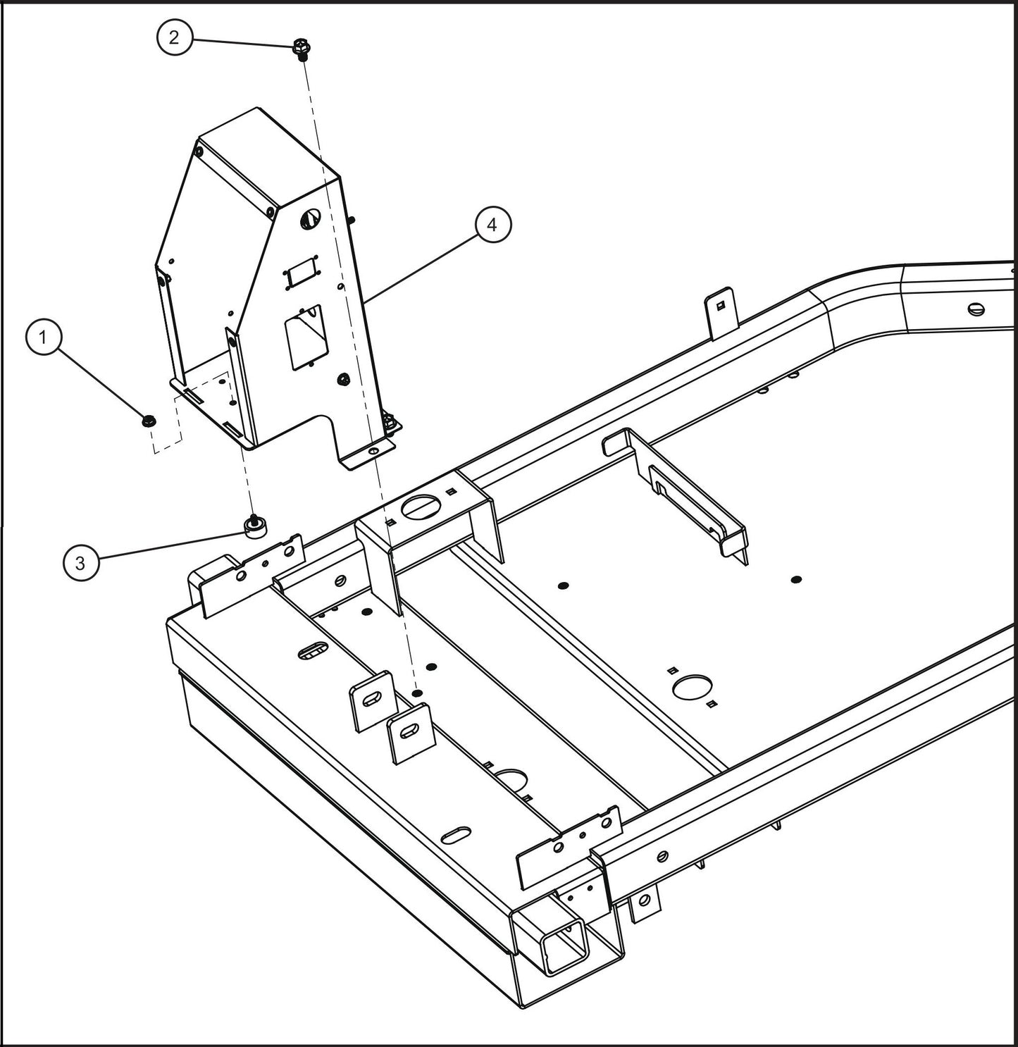 GR Series Night-Lite Air Cooled - Control Box Install Group Assembly Parts By Allmand