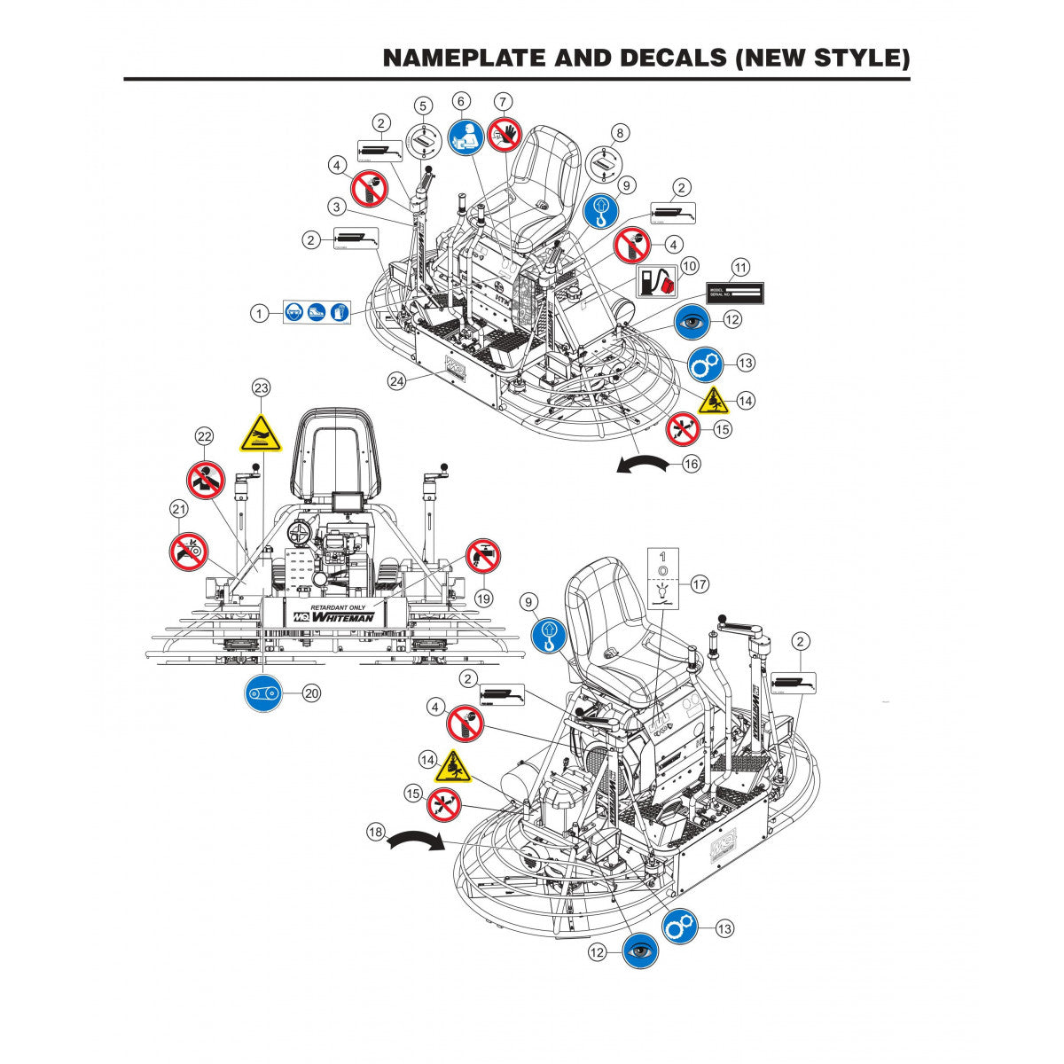 HTN27KTCSL HTN28KTCSL Nameplate and Decals (New Style)