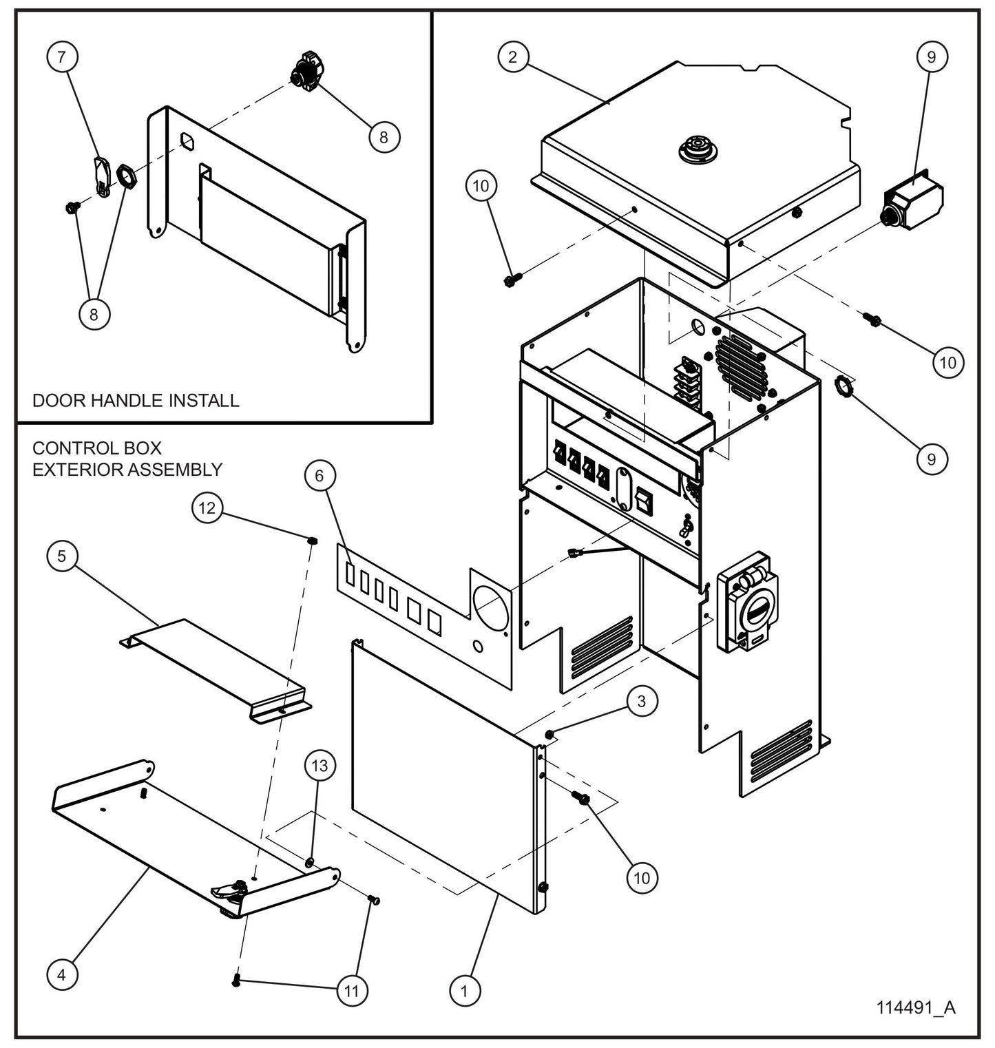 Night-Lite E-Series Electric Winch Manual Winch Component Box (3 of 3) Assembly Parts for Portable Lights Parts by Allmand