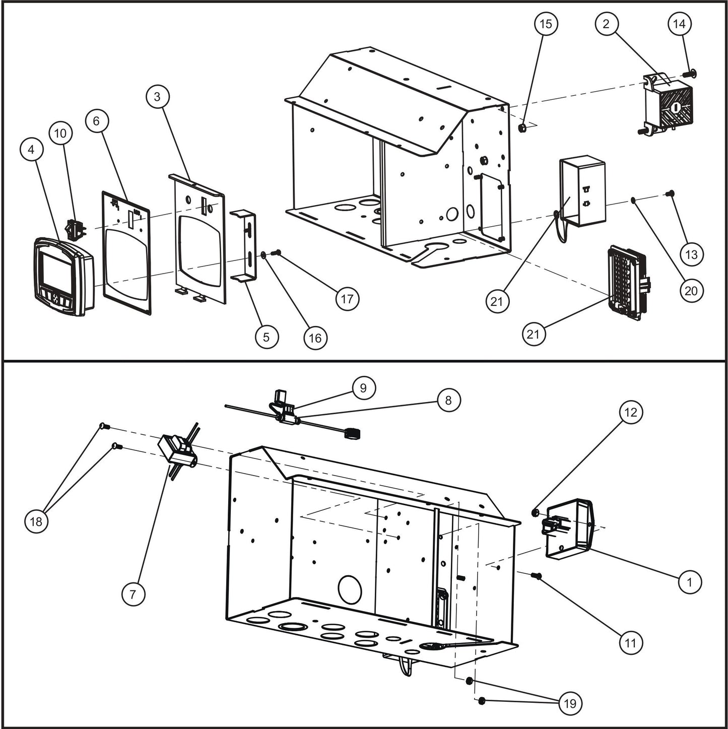 LD Series Night-Lite Pro II LSC Start Engine Control Assembly Parts By Allmand