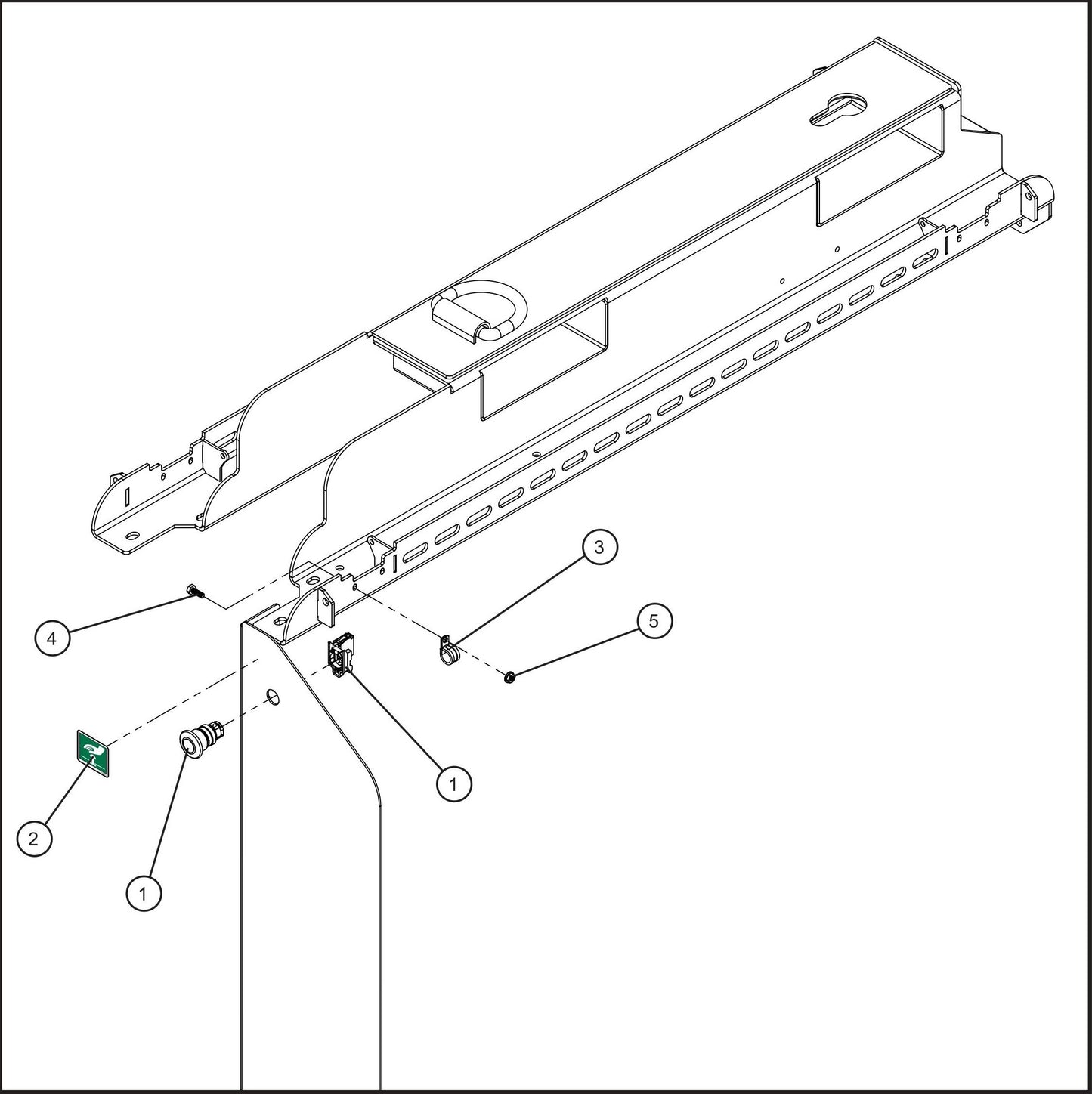 LD Series Night-Lite Pro II Emergency Stop Assembly Parts By Allmand