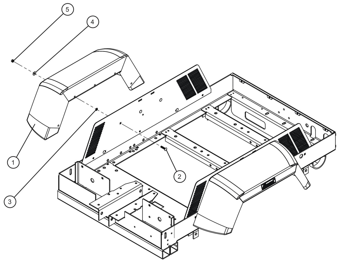 LD Series Night-Lite Pro II Fenders Assembly Parts By Allmand