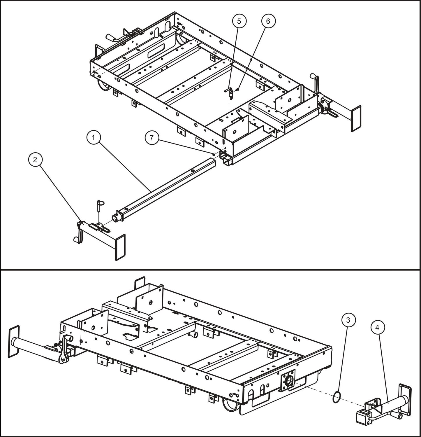 LD Series Night-Lite Pro II Outriggers And Jacks Assembly Parts By Allmand