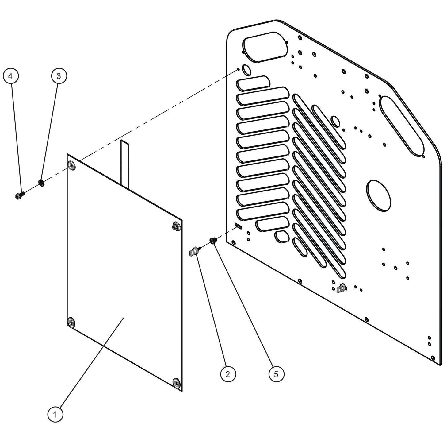LD Series Night-Lite Pro II CAT/Perkins 1.1 Cold Front Assembly Parts By Allmand