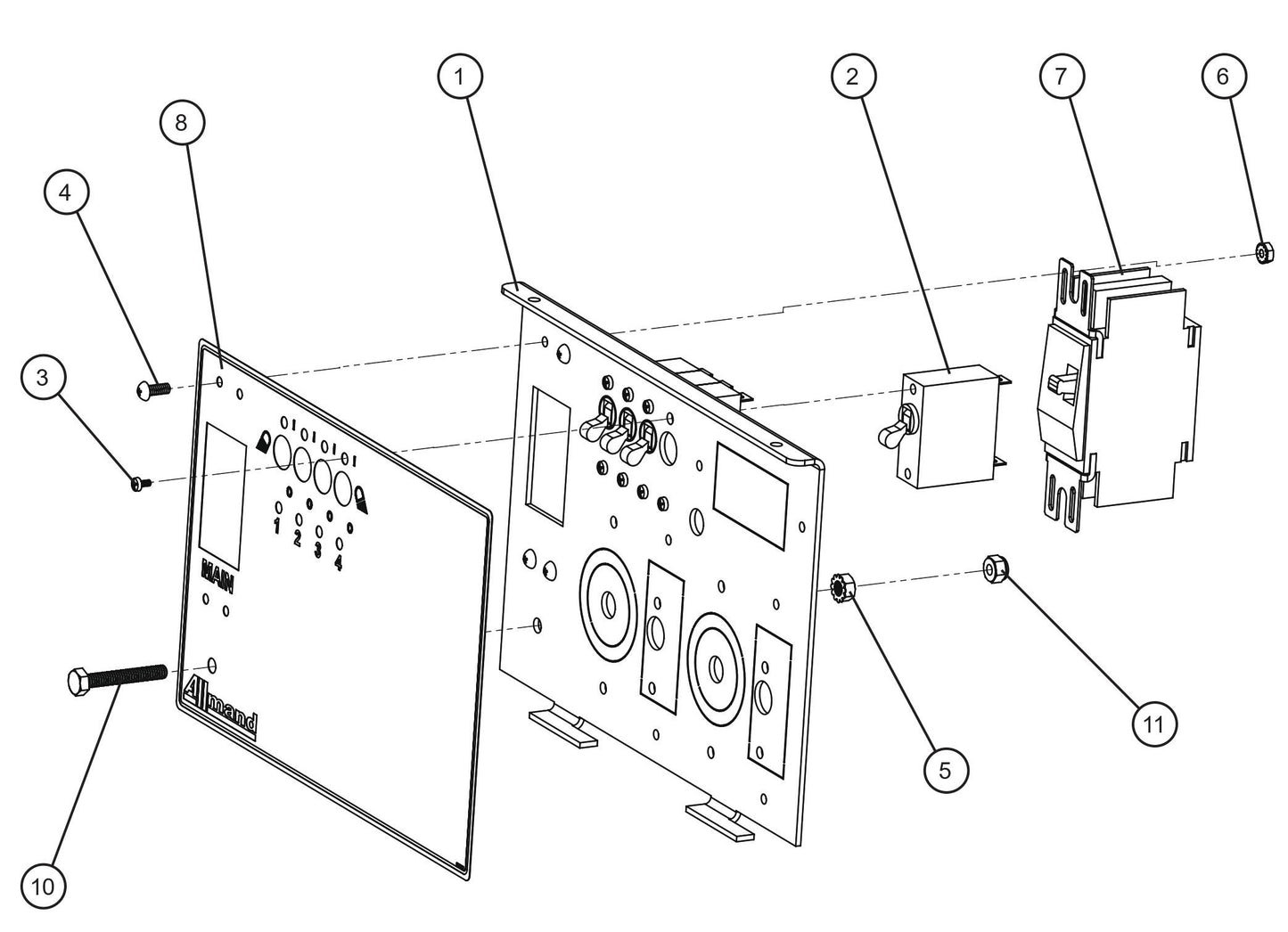 V Series Night-Lite Pro II No Outlet Package Parts By Allmand