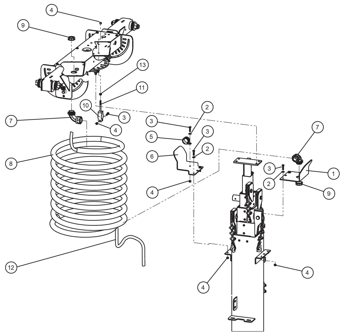 CE V-Series Night Lite Pro II Nycoil Cord Parts By Allmand
