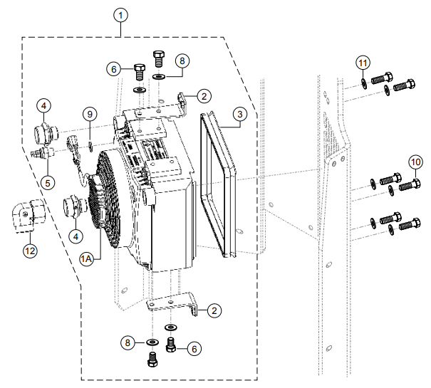 AAAA RX1575- Oil Cooler Assembly Parts By Multiquip